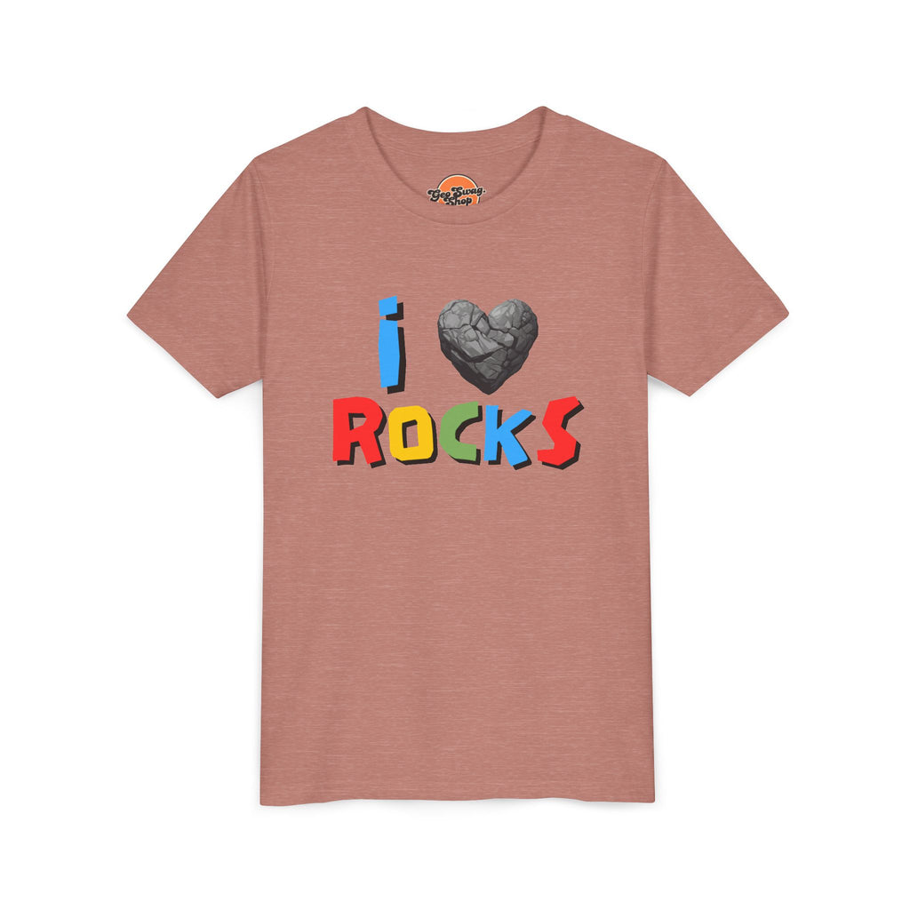Youth Tee: I Love Rocks