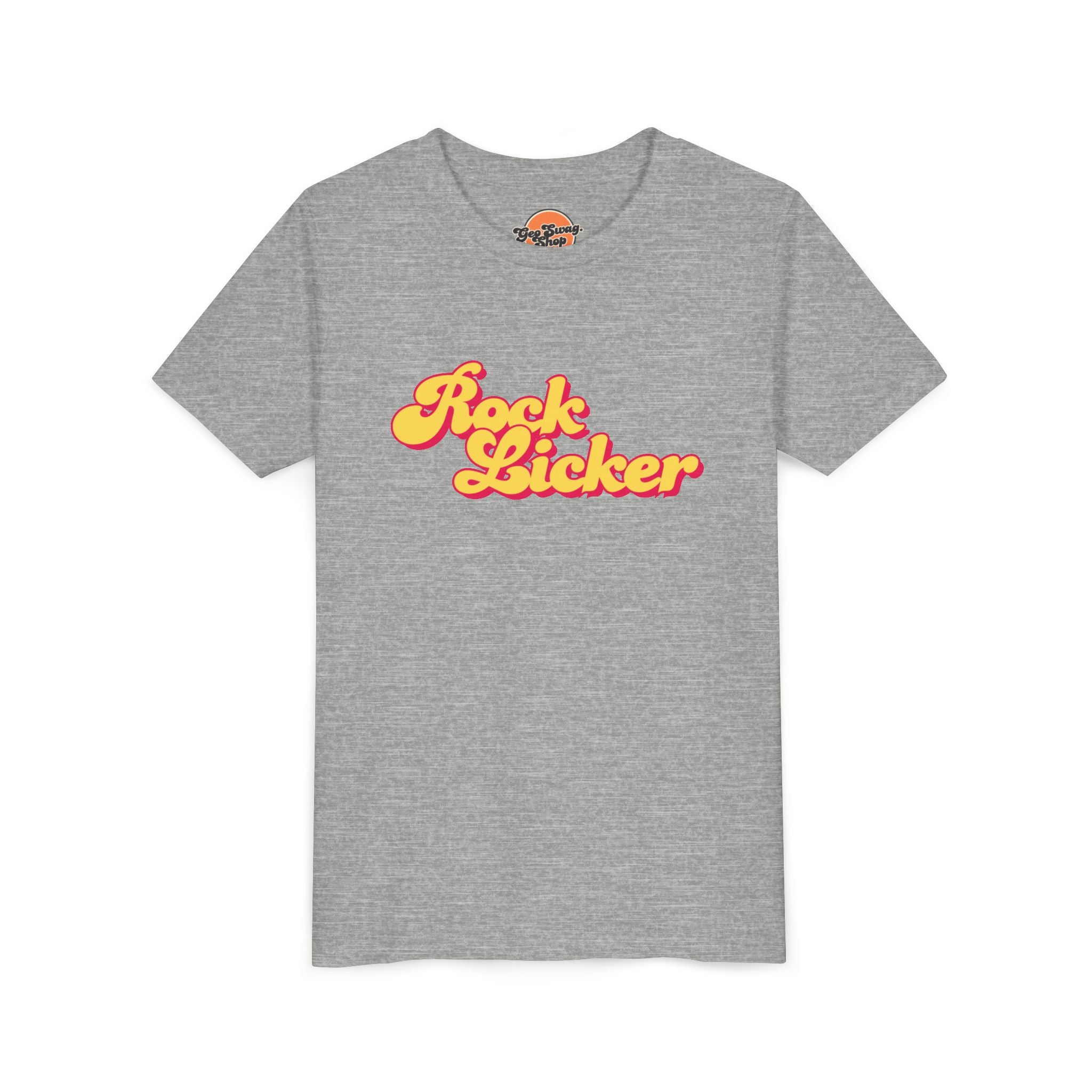 Heather Navy Toddler Geology T-Shirt: Lil Rock Licker Multicolored Text