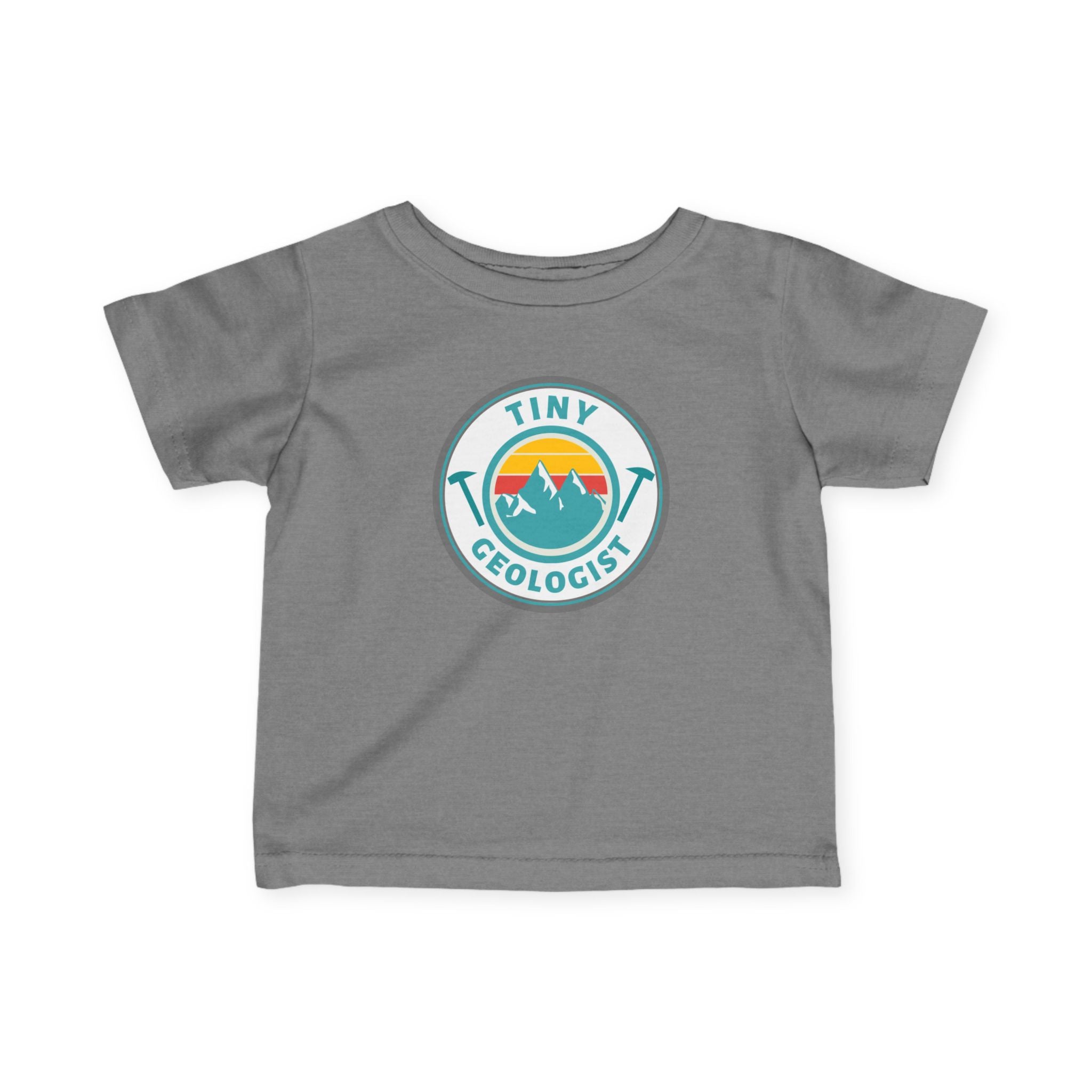 Heather Baby Geology T-Shirt: Tiny Geologist Infant Tee V1