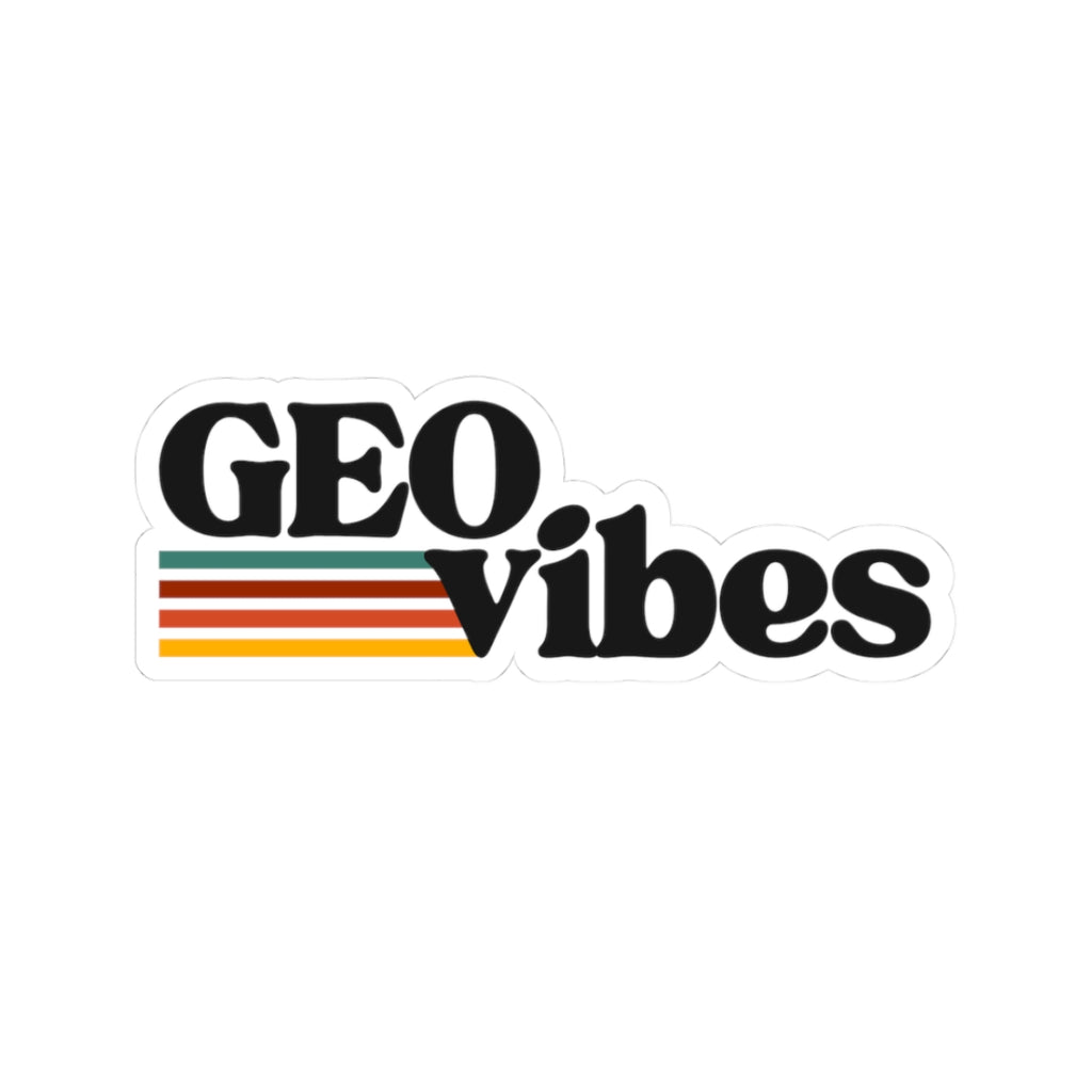Sticker: GEO Vibes Kiss-Cut Sticker