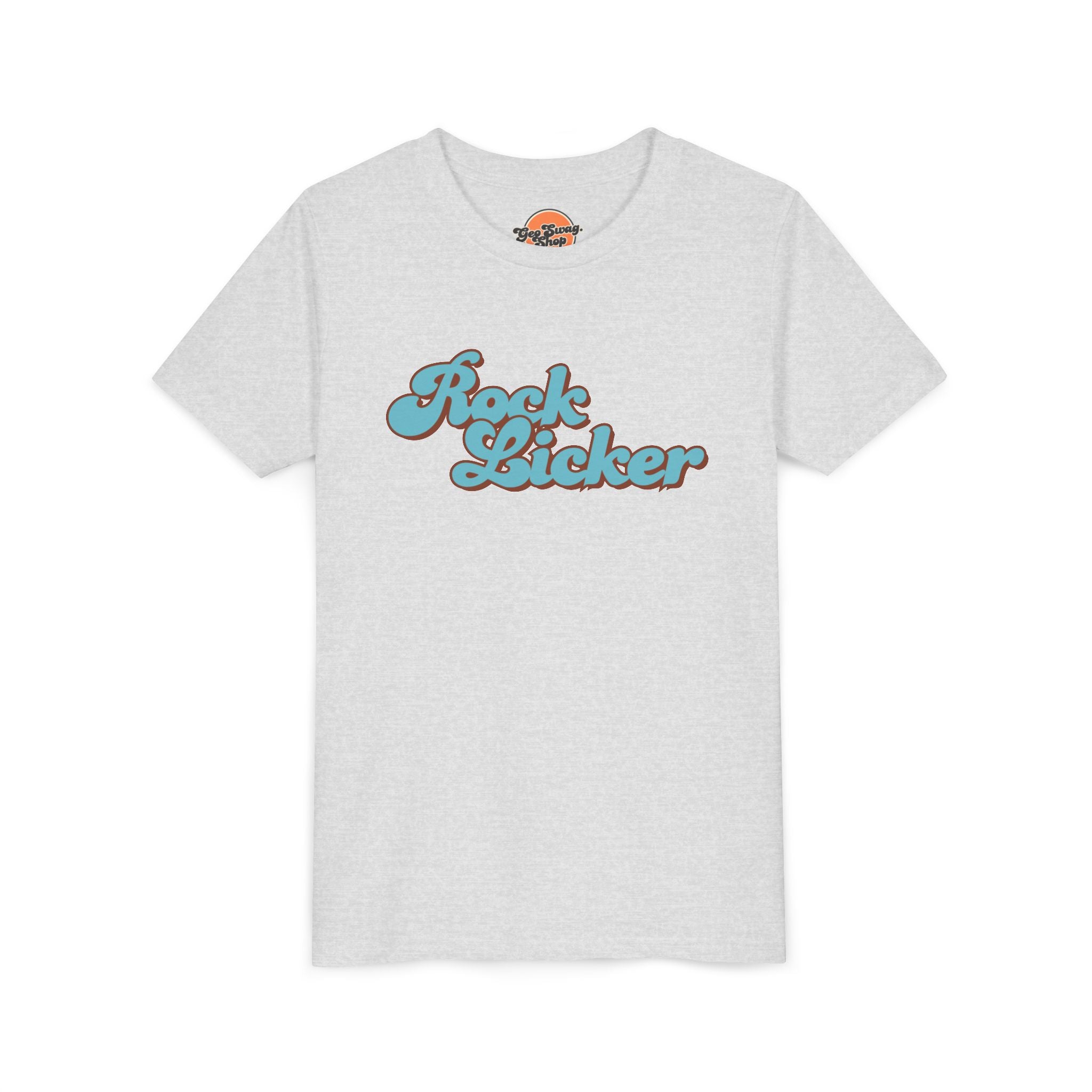 Youth Tee: Rock Licker Blue Text