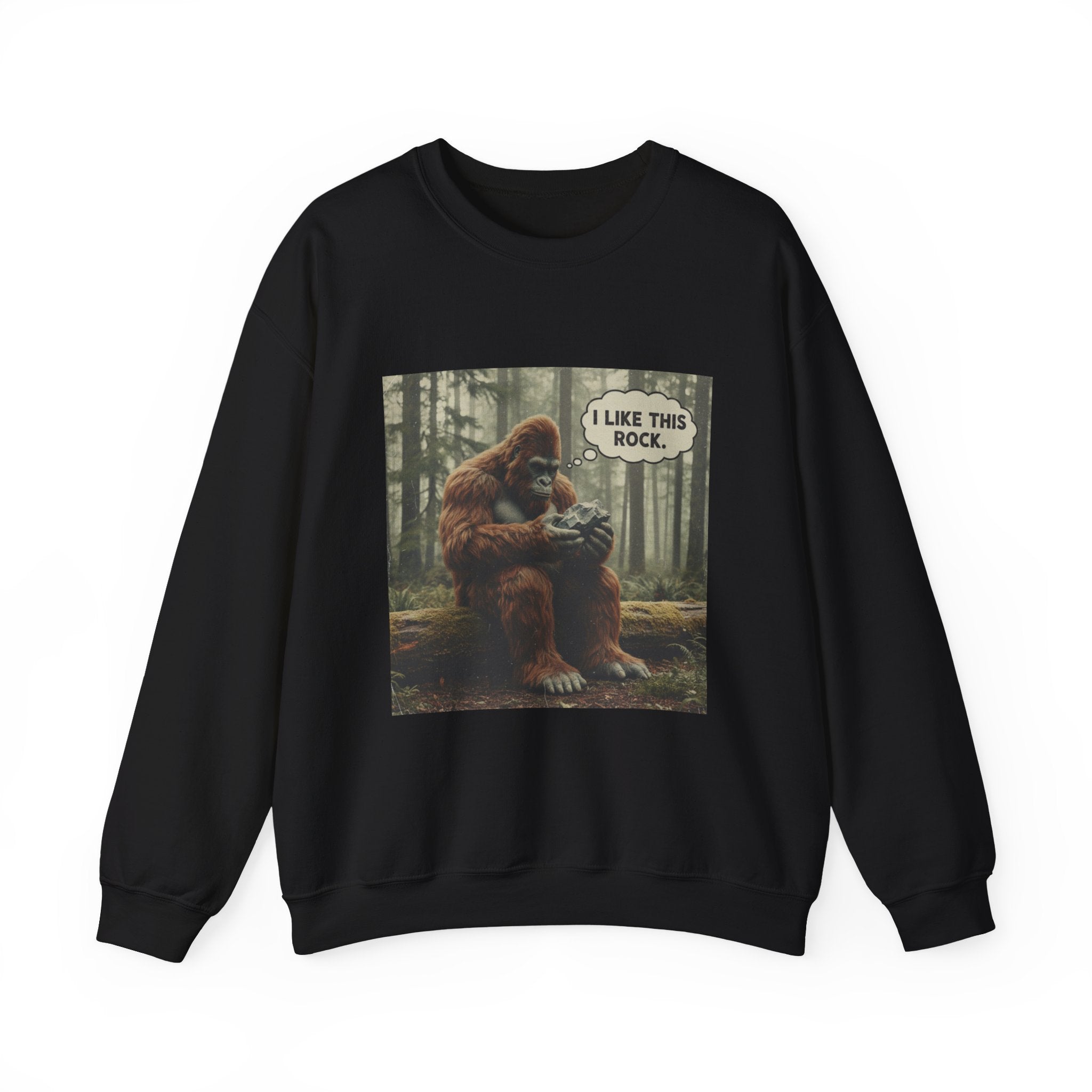 Sweatshirt Crewneck: Bigfoot - I Like This Rock
