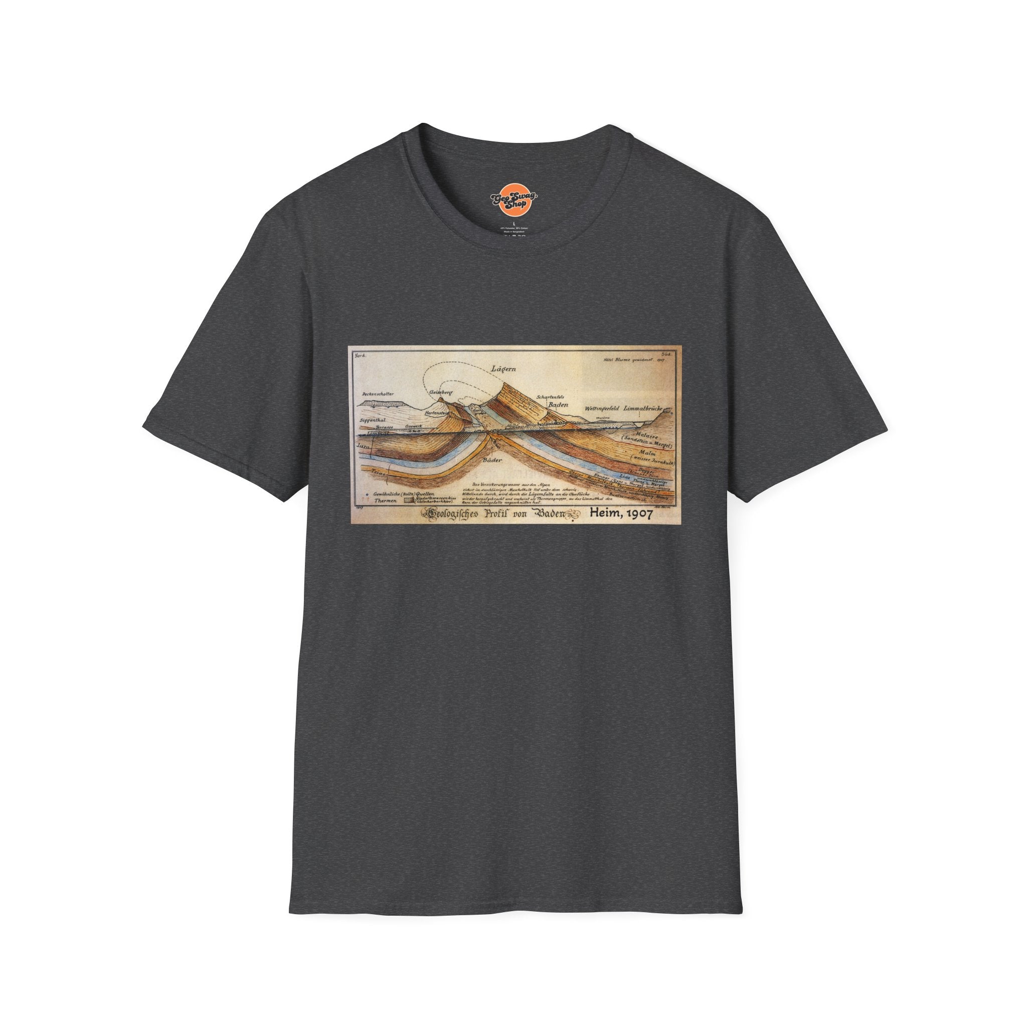 Graphic Tee: Historic Collections - Albert Heim Geology Cross Section 1907