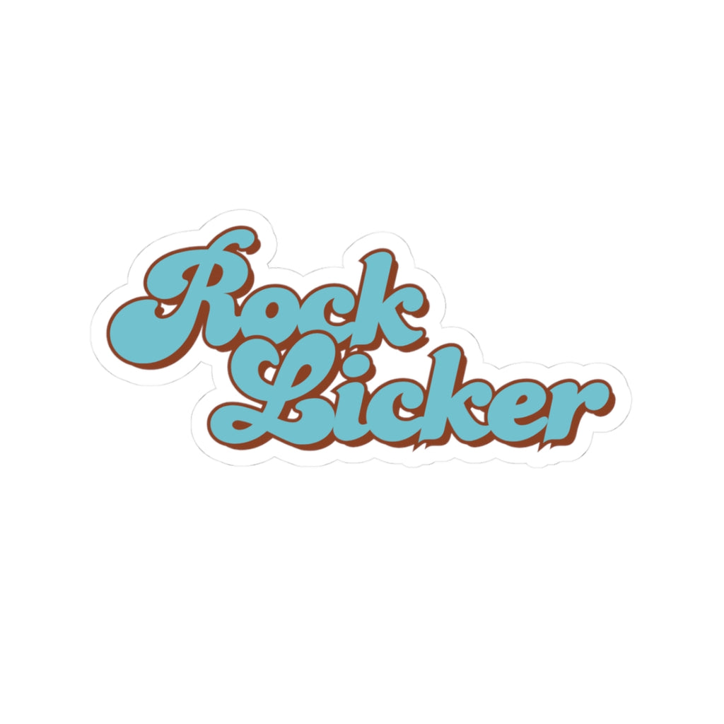 Sticker: Rock Licker Kiss-Cut Sticker Blue