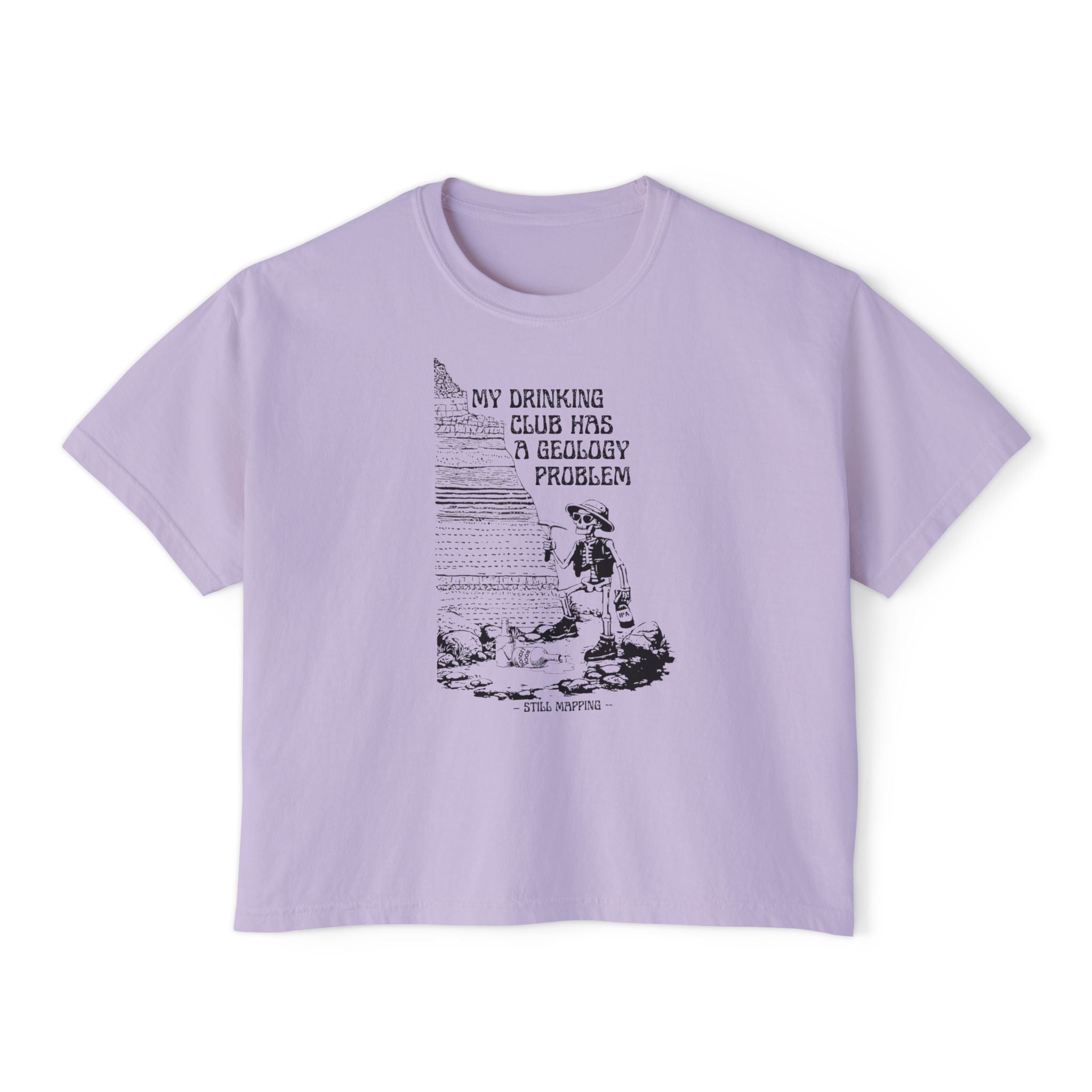 Boxy Tee: My Drinking Club Has a Geology Problem