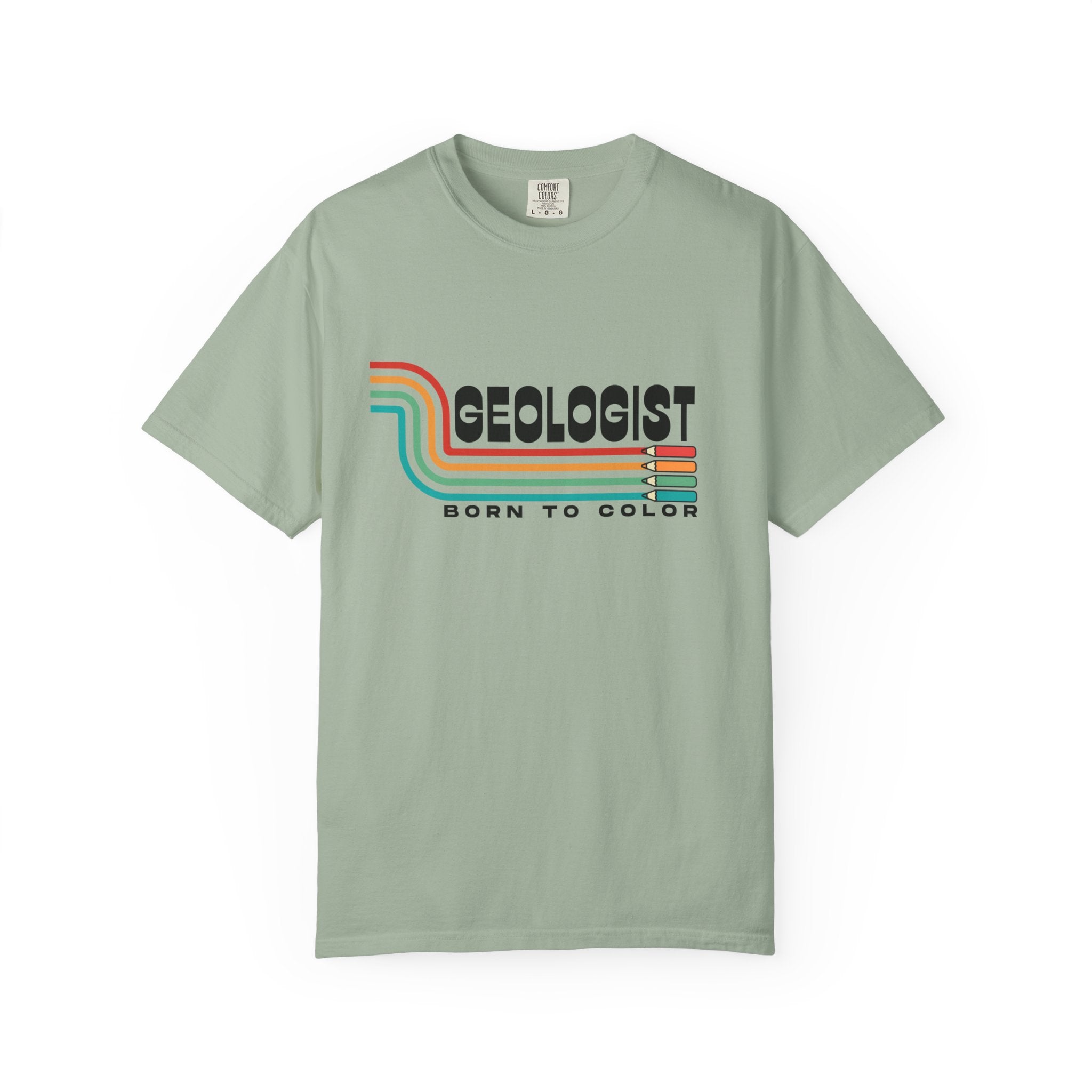 True Navy Funny Geology T-Shirt: Geologist, Born to Color