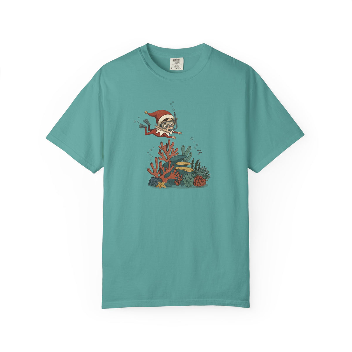 Geology Holiday T-Shirt: Elf on a Carbonate Shelf