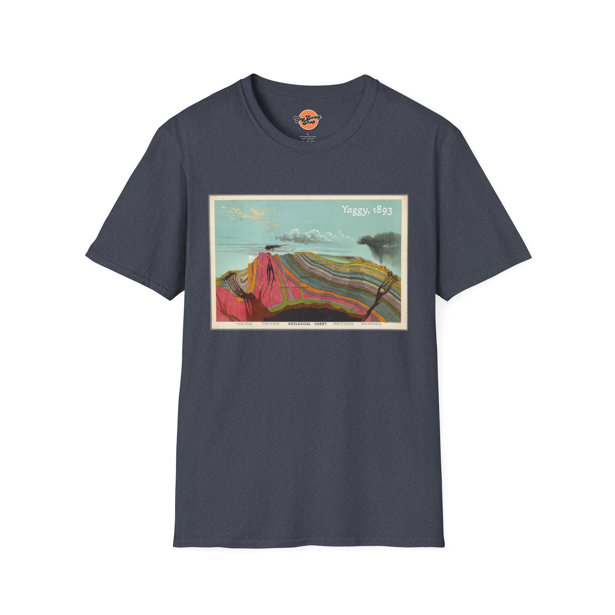 Graphic Tee: Historic Collections - Levi Yaggy Geology Cross Section 1893