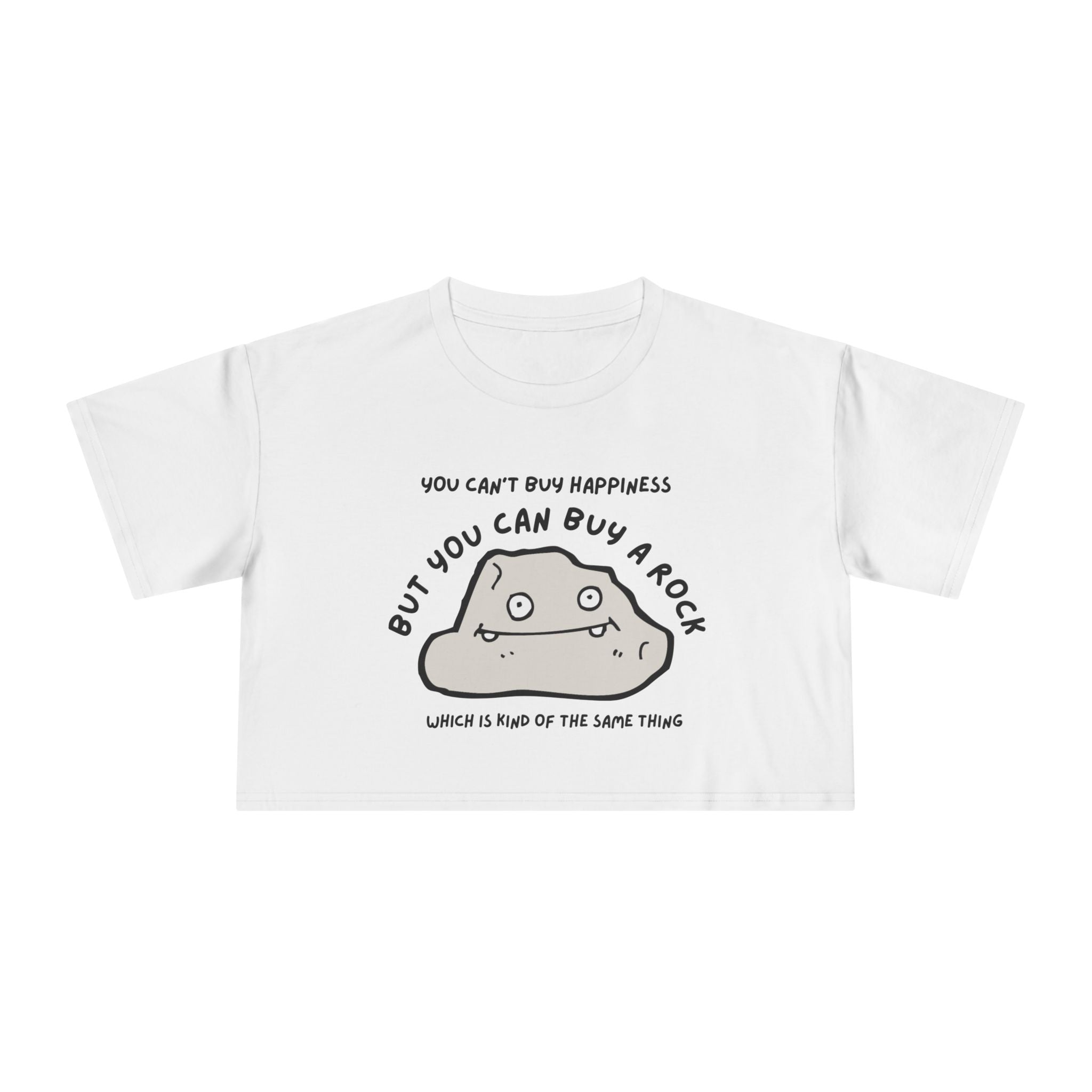 White Women's Geology T-Shirt -  But You Can Buy a Rock