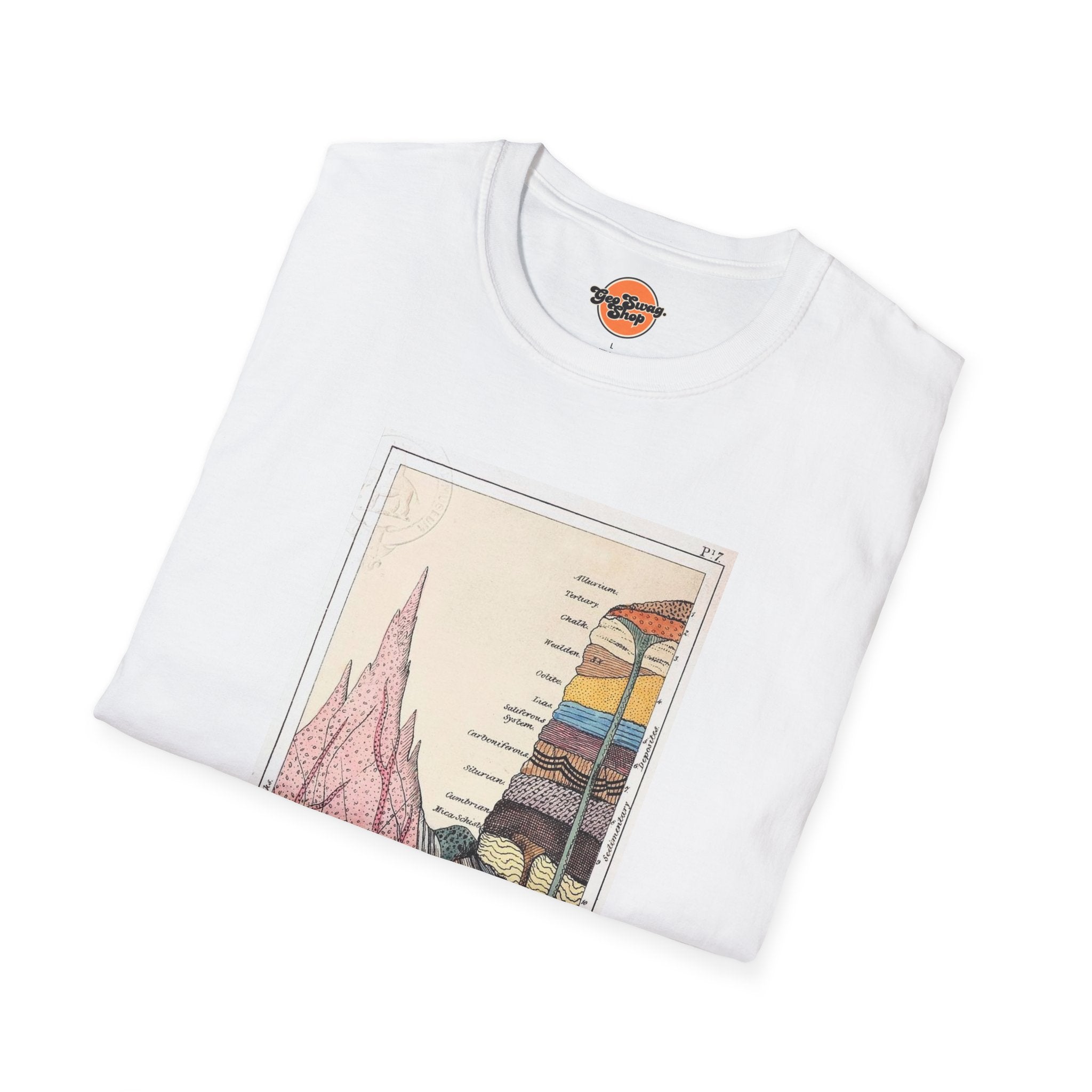Graphic Tee: Historic Collections - Gideon Mantell Geologic Strata 1838