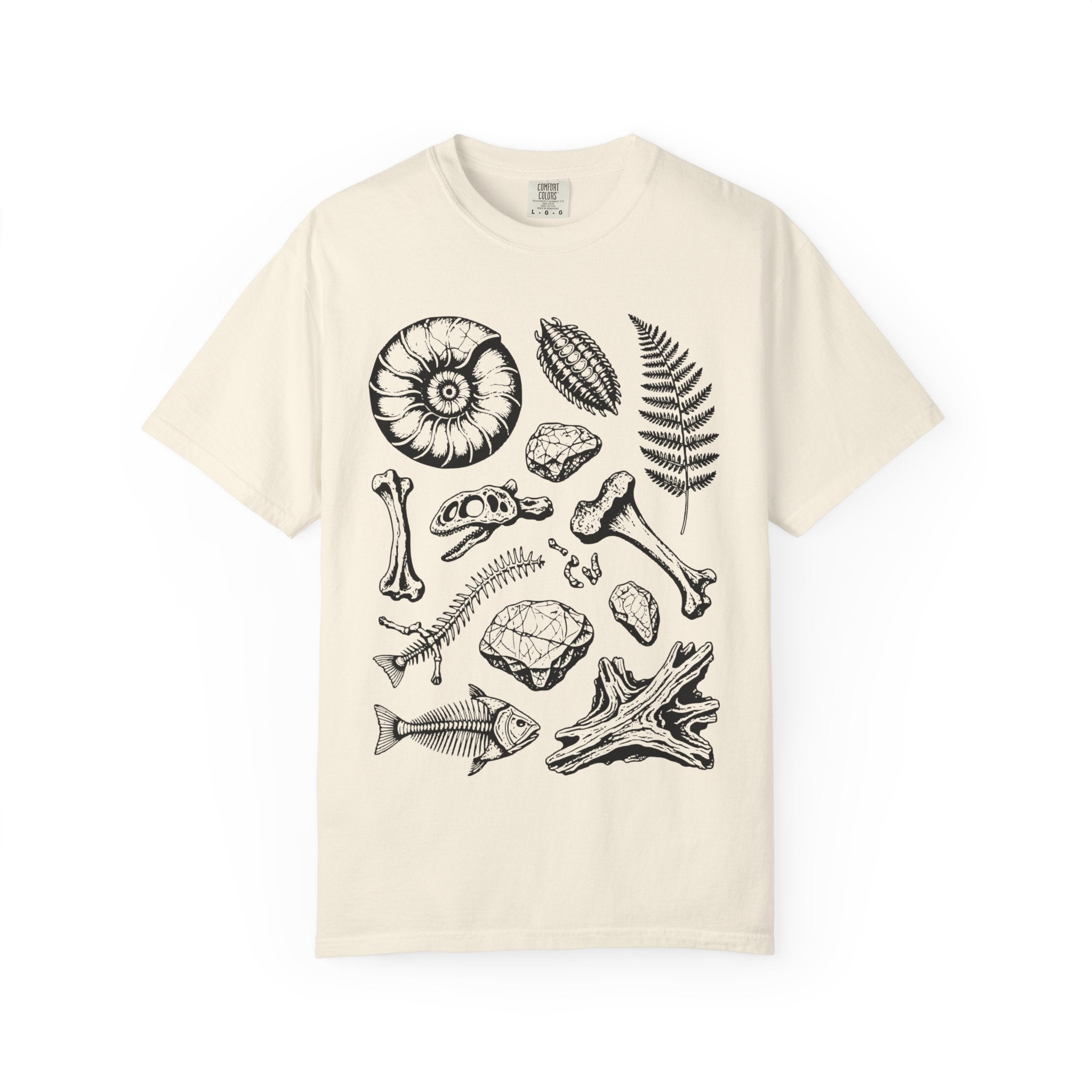 Blue Jean Funny Geology T-Shirt: Fossils and more Fossils