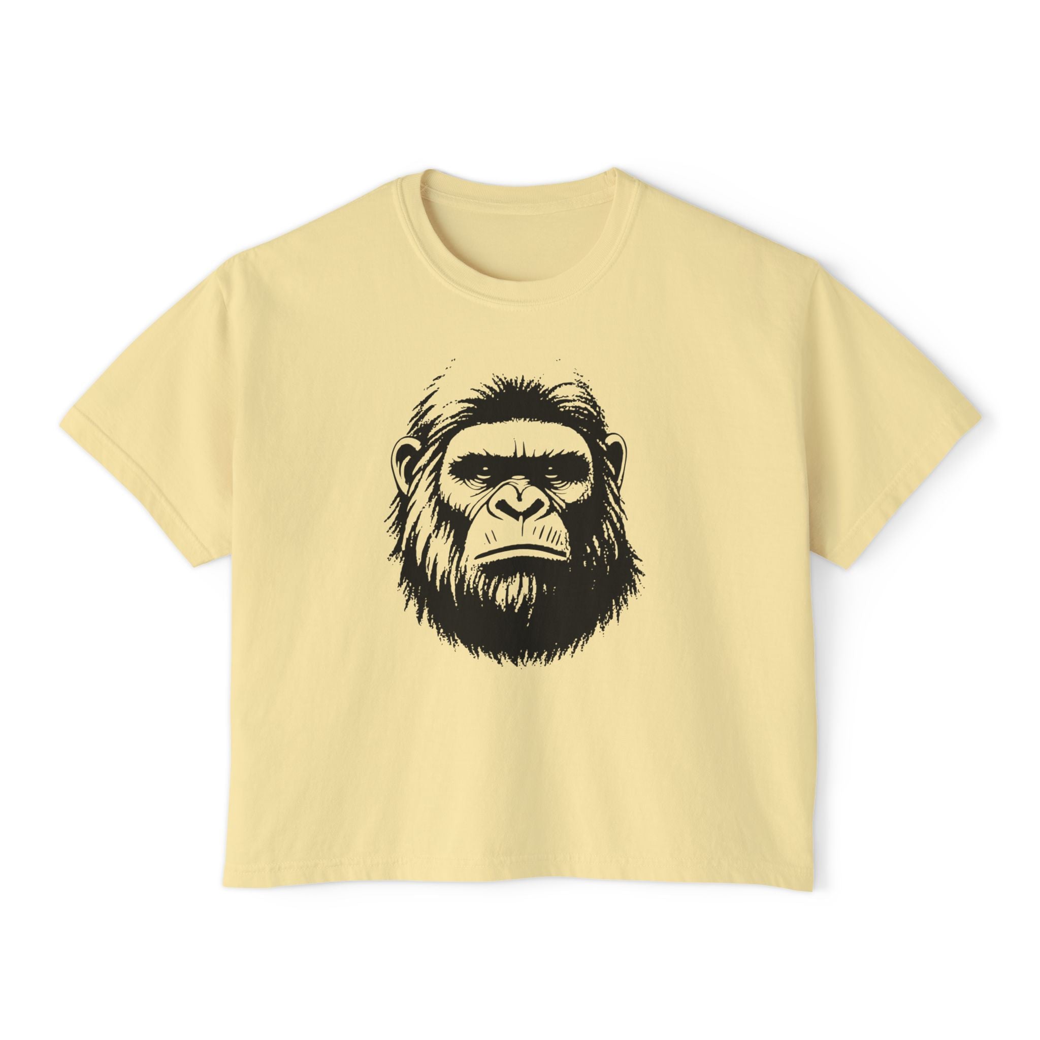 Boxy Tee: Face of Bigfoot