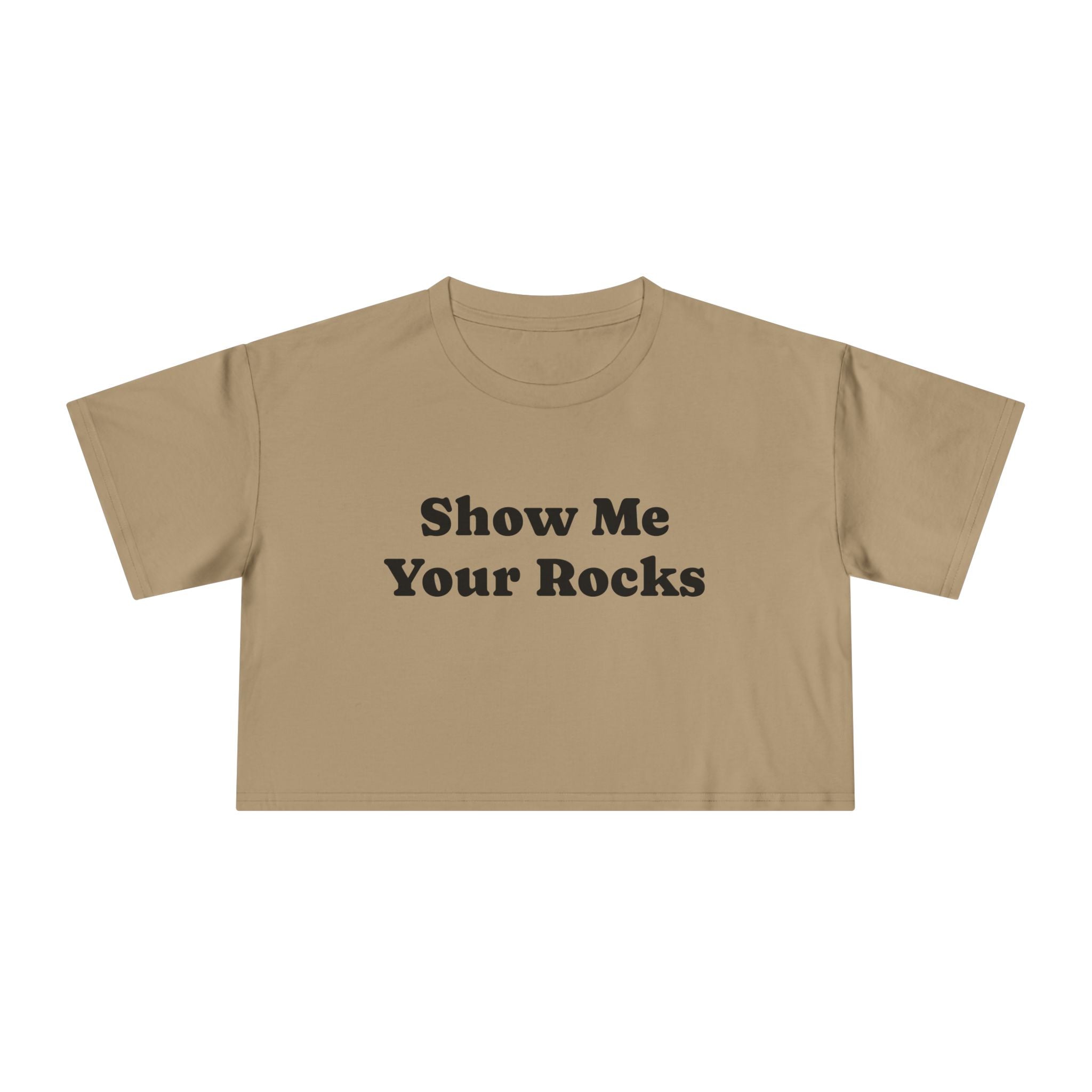 Crop Tee: Rock Show Me Your Rocks