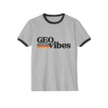 Natural/Black Funny Geology Ringer T-Shirt: Geo Vibes T-Shirt