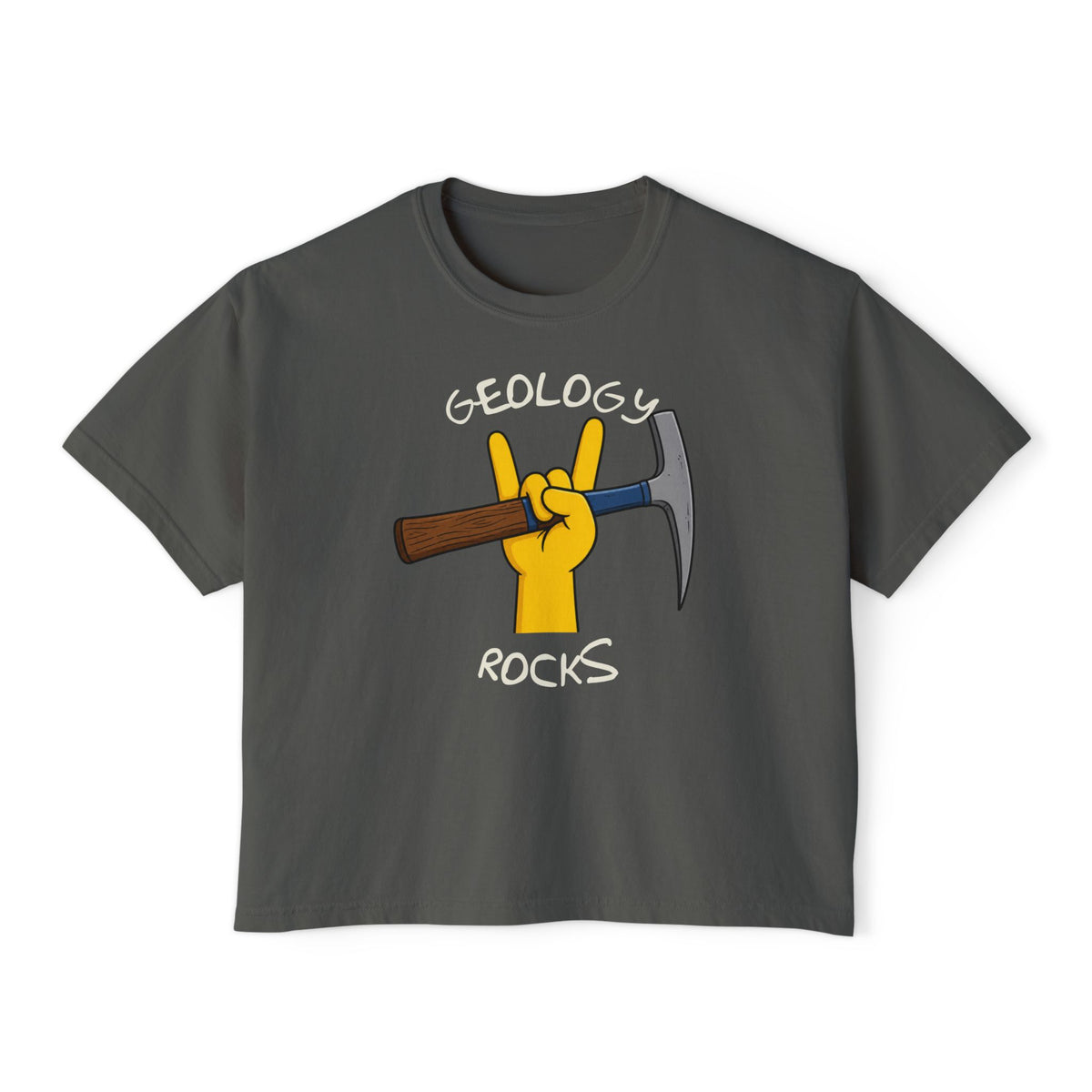 Butter Funny Boxy Geology T-Shirt -  Geology Rocks V2