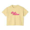 Peachy Women's Geology T-Shirt -  Rock Licker Pink Text