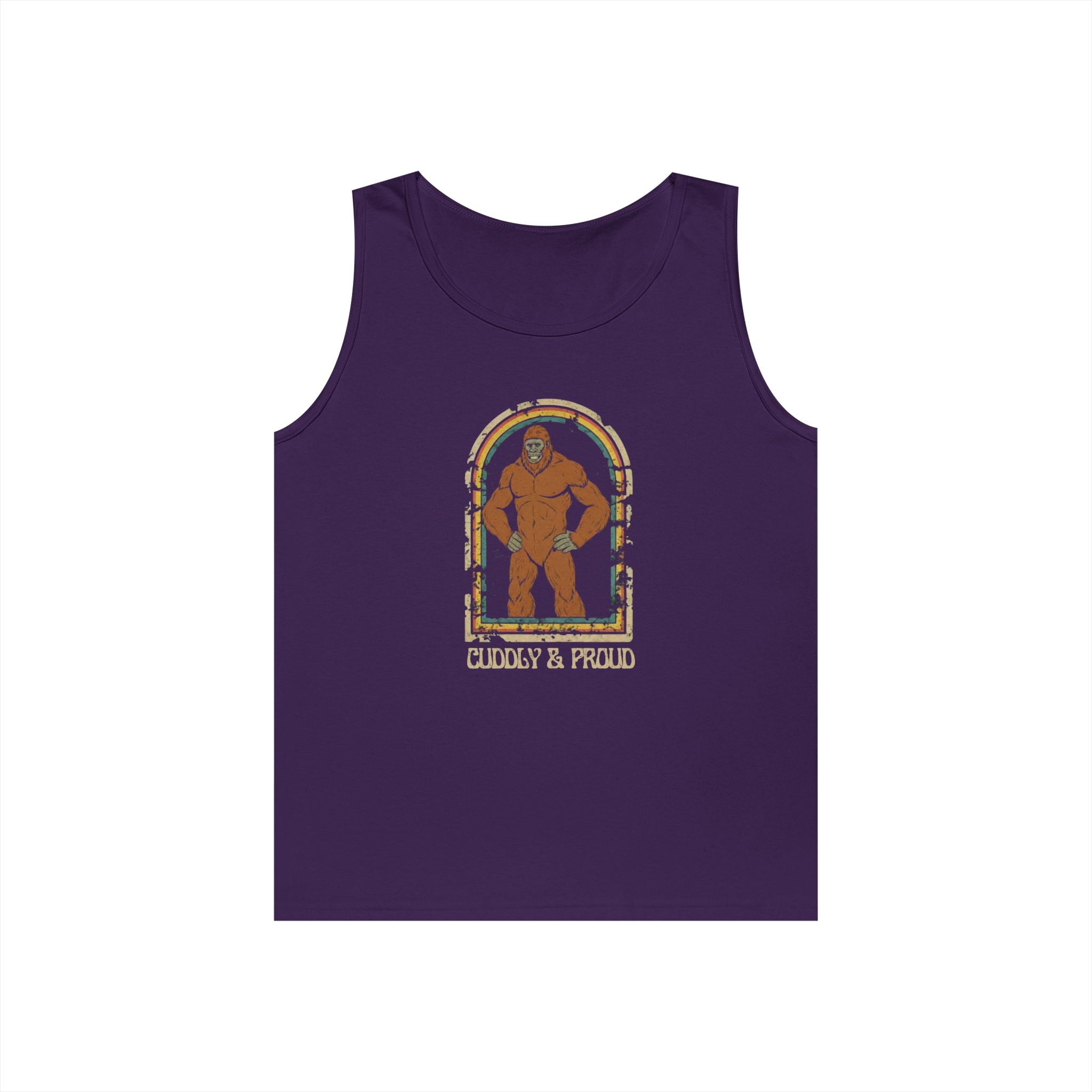 Tank Top Unisex: Bigfoot - Cuddly & Proud