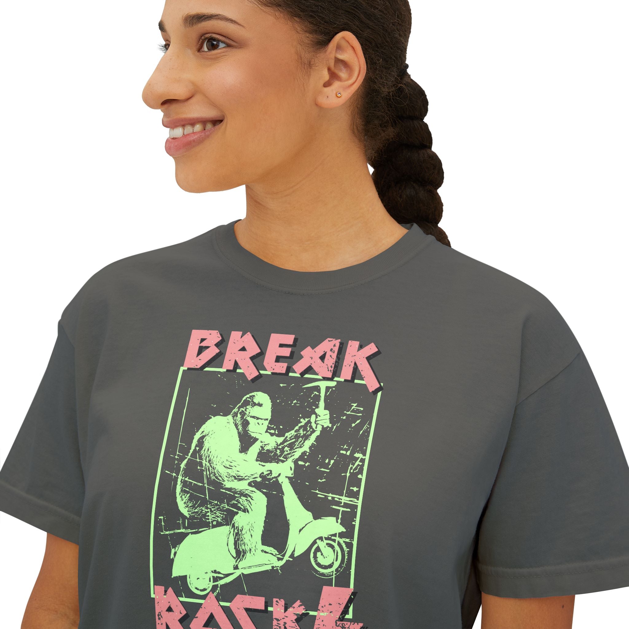 Boxy Tee: Bigfoot - Break Rocks
