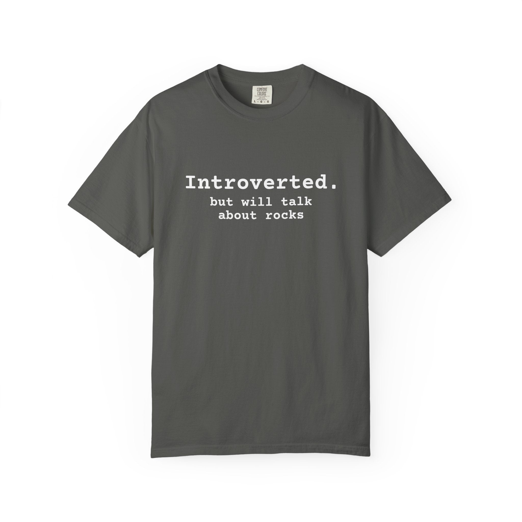 Berry Funny Geology T-Shirt: Introverted but Will Talk About Rocks