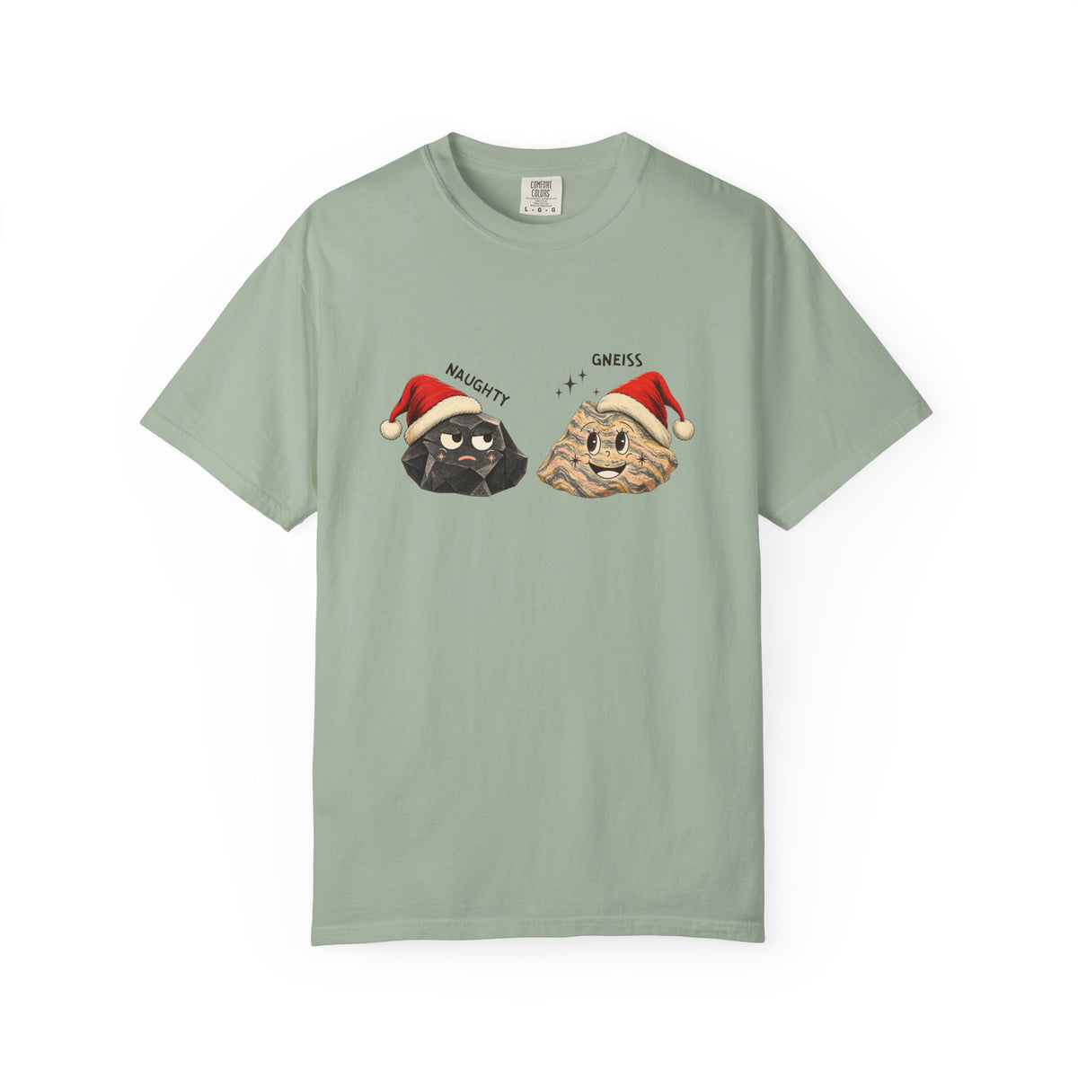 Geology Holiday T-Shirt: Naughty or Gneiss