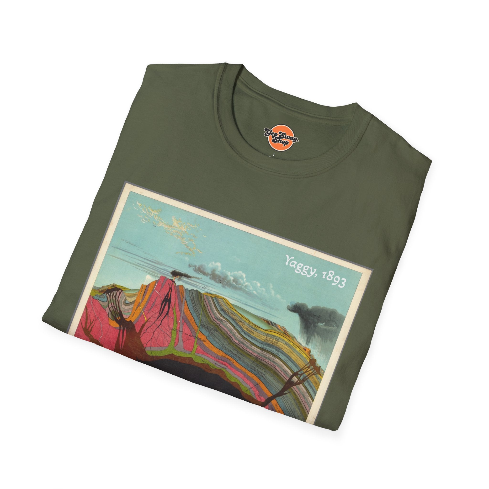 Graphic Tee: Historic Collections - Levi Yaggy Geology Cross Section 1893