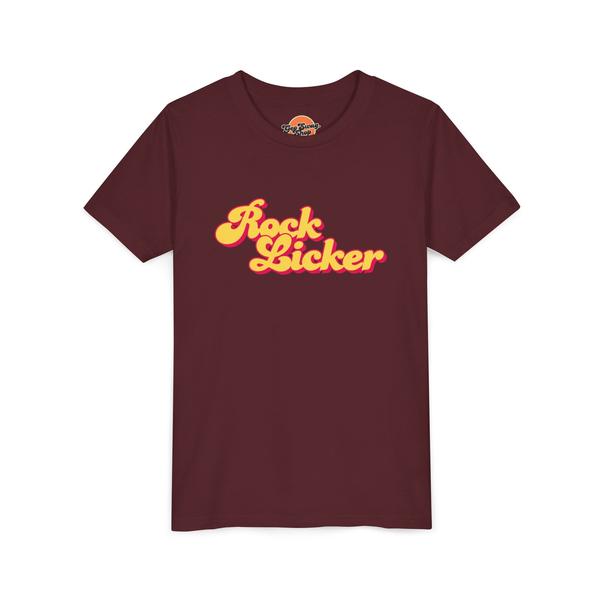 Heather Team Purple Toddler Geology T-Shirt: Lil Rock Licker Multicolored Text