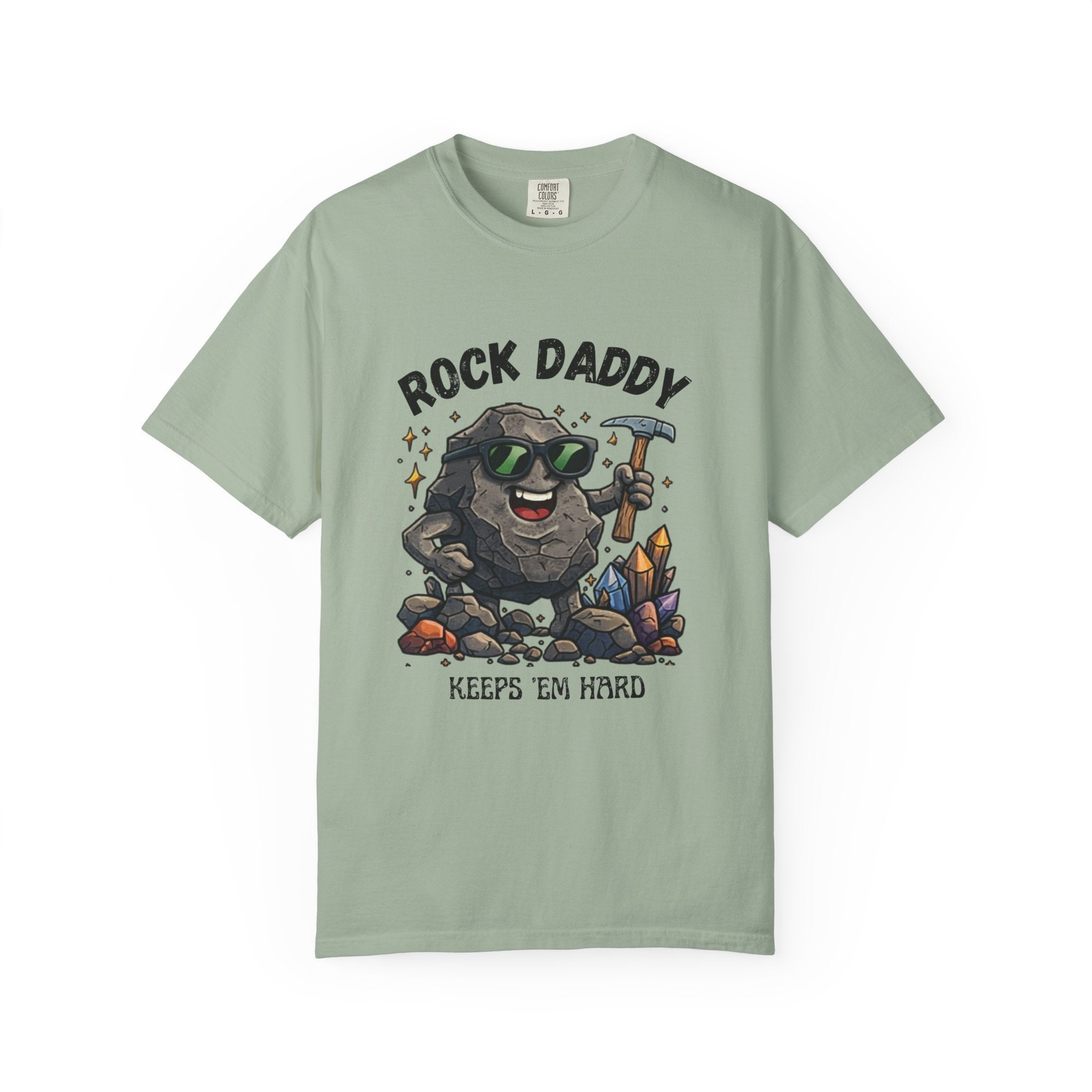Chambray Funny Geology T-Shirt: Rock Daddy