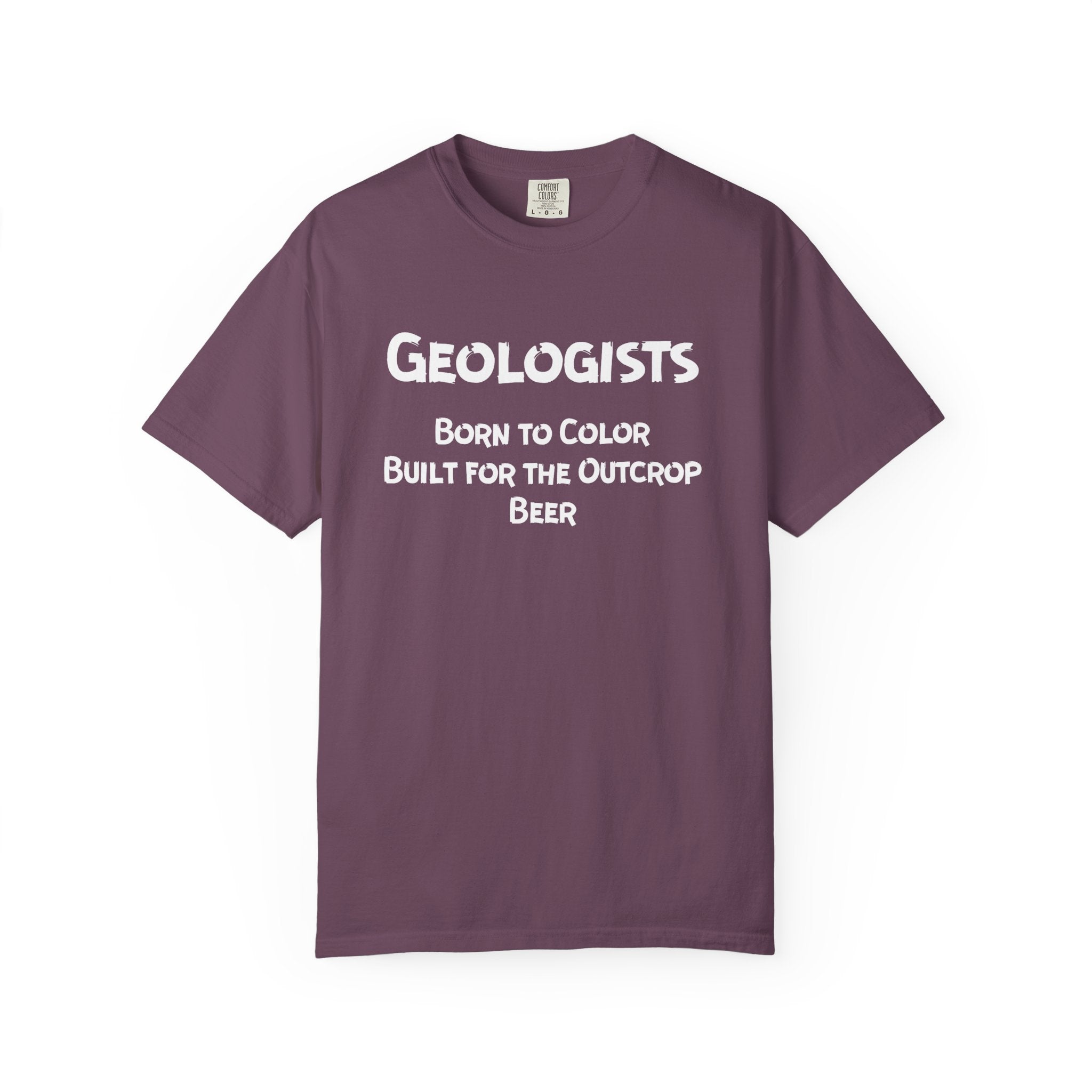 Seafoam Funny Geology T-Shirt: Geologist - Born to Color, Built for the Outcrop, Beer
