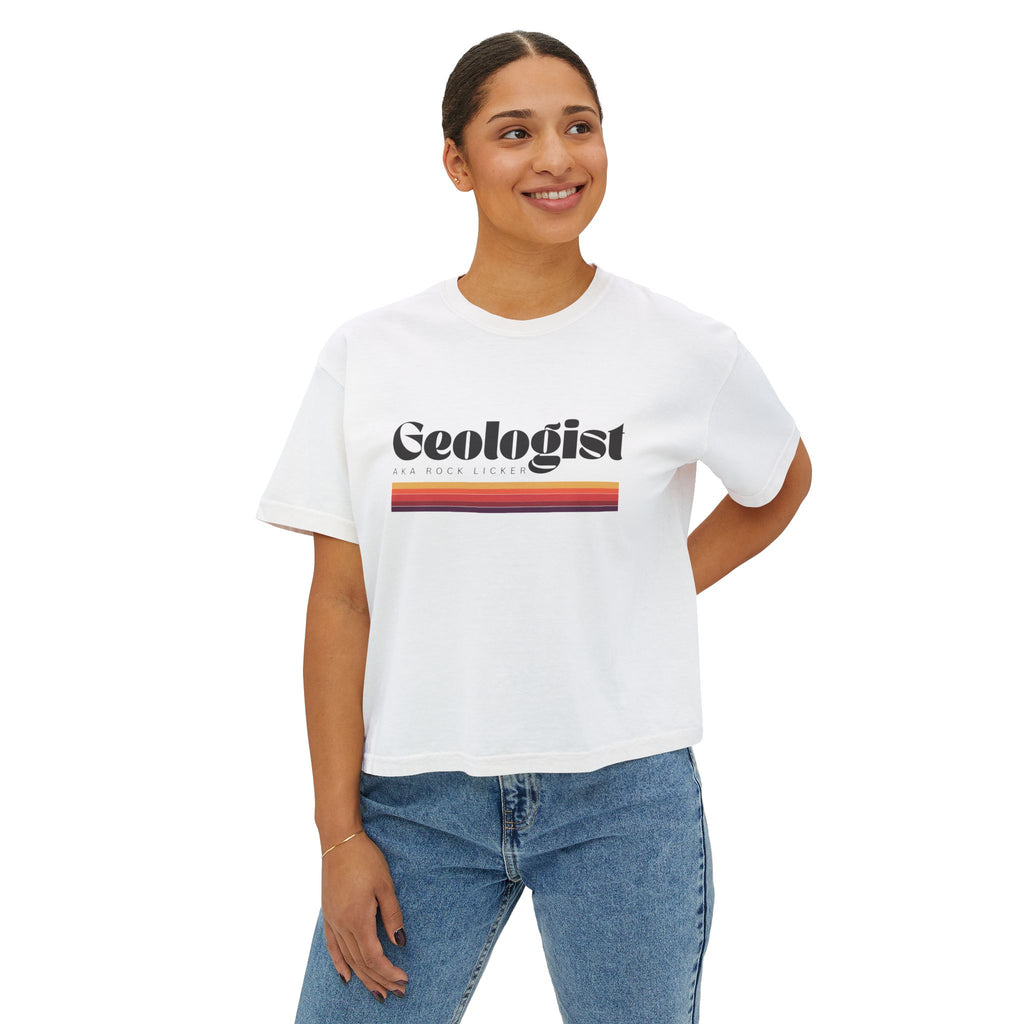 Butter Women's Geology T-Shirt -  Geologist AKA Rock Licker