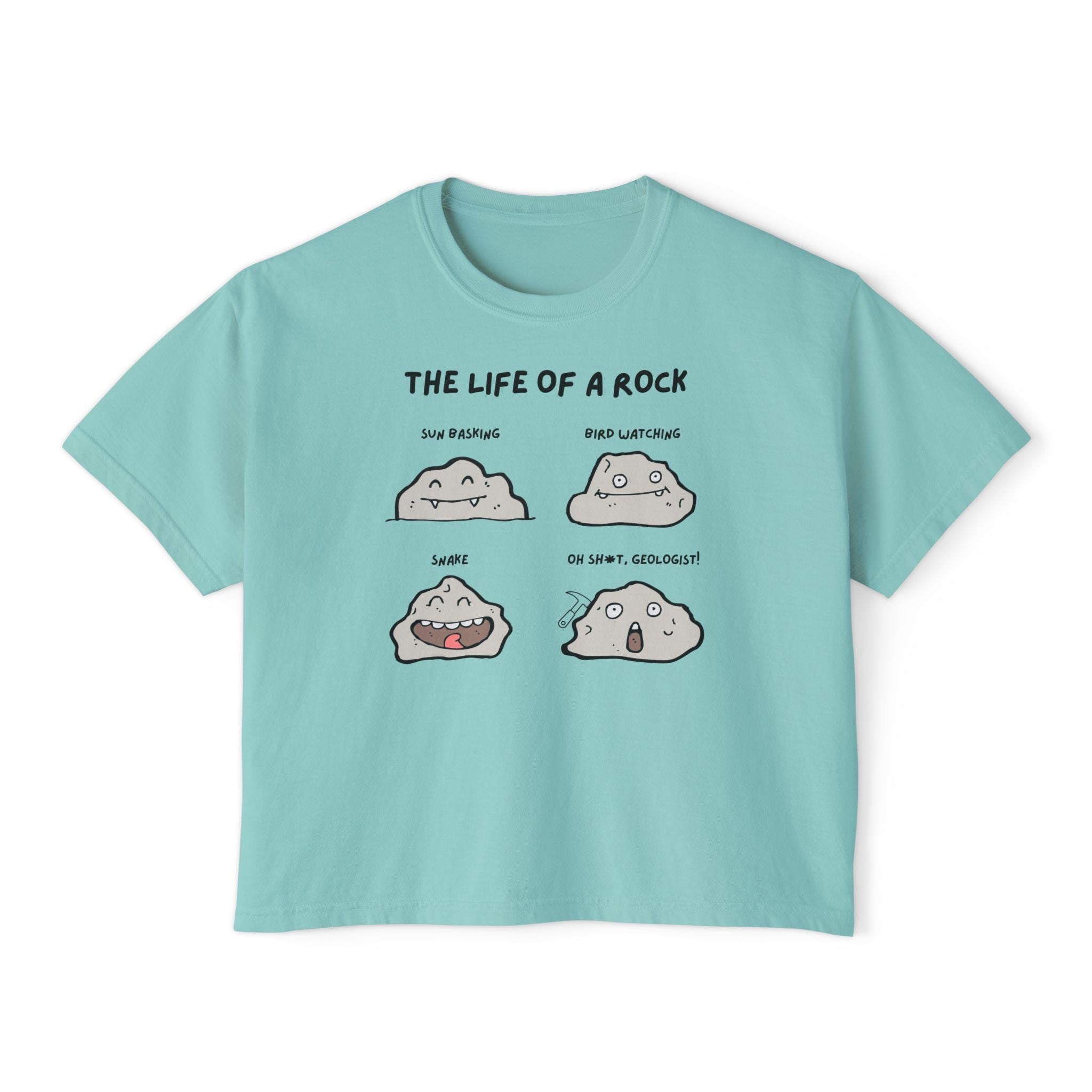 White Women's Geology T-Shirt -  The Life of a Rock