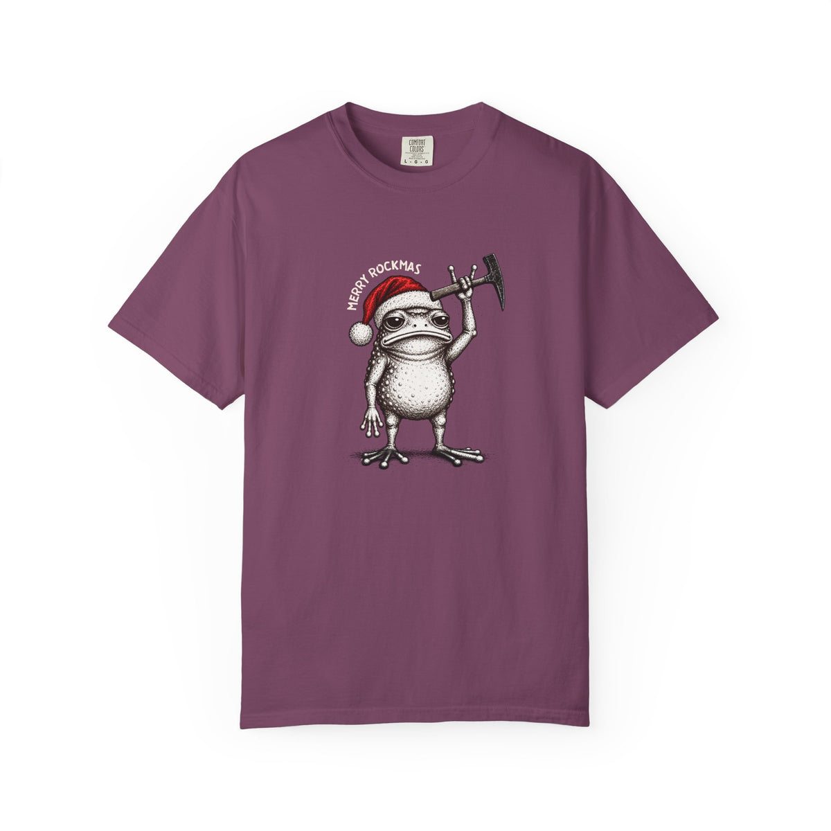 Geology Holiday T-Shirt: Merry Rockmas Frog