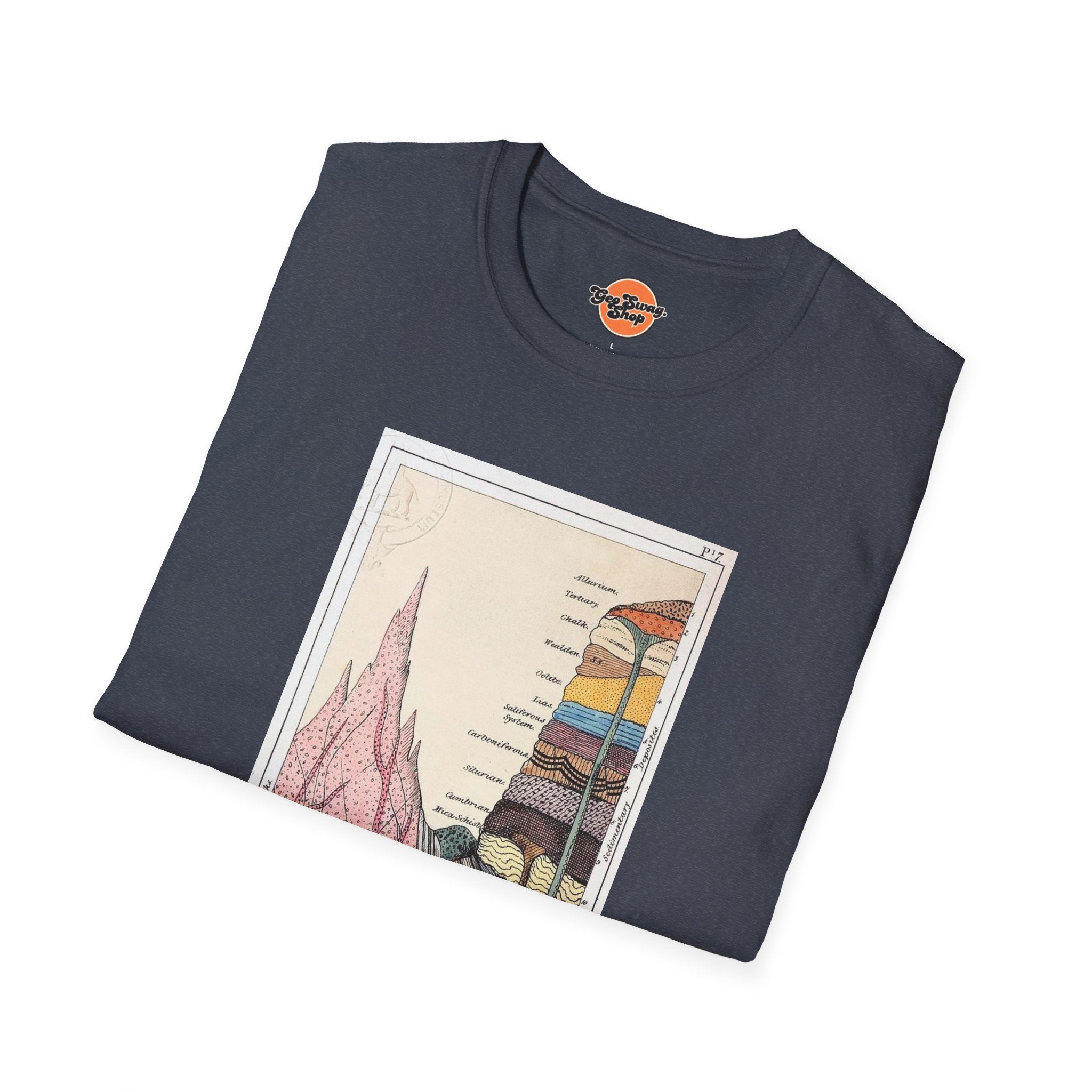 Graphic Tee: Historic Collections - Gideon Mantell Geologic Strata 1838