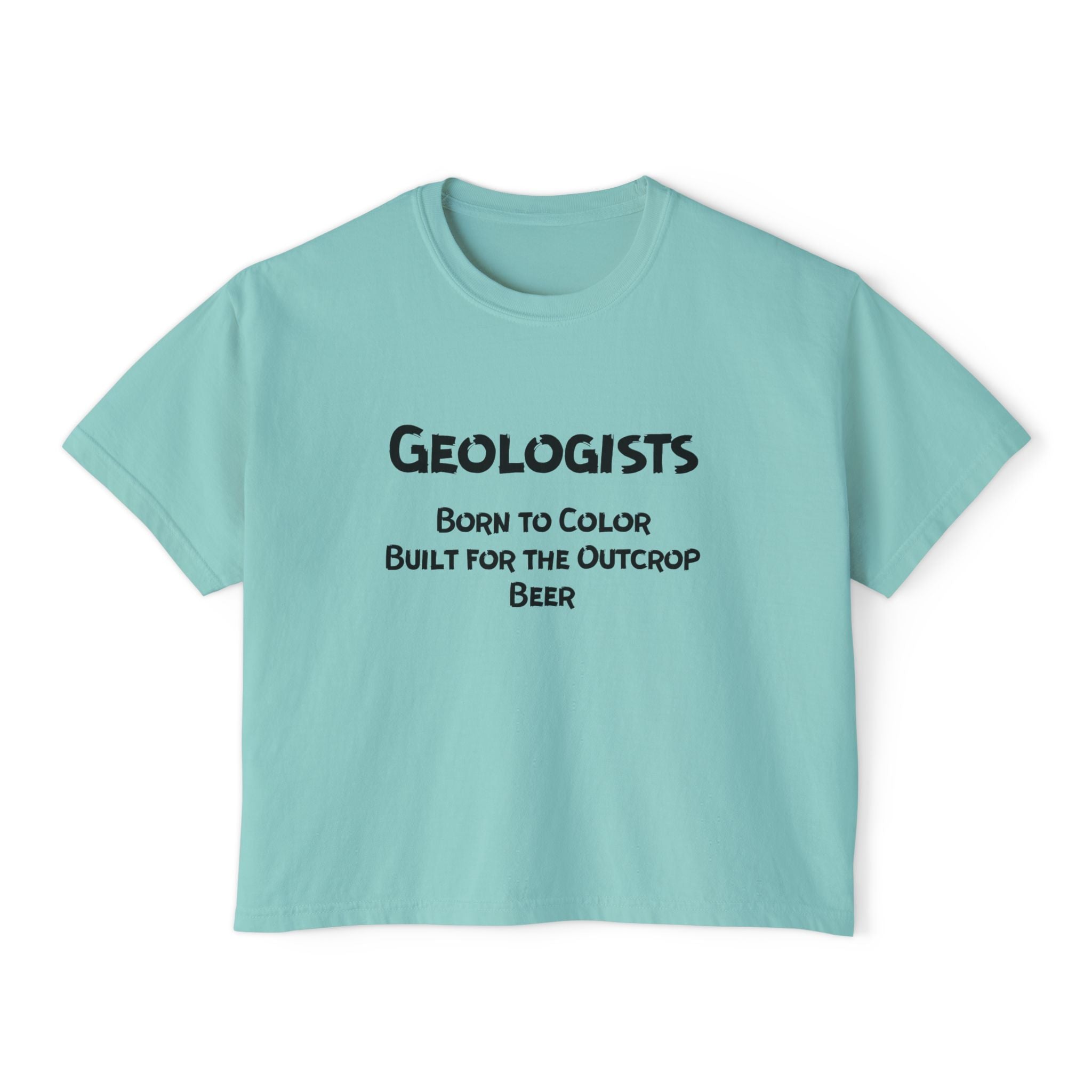 Ivory Women's Geology T-Shirt -  Born to Color, Outcrop, Beer