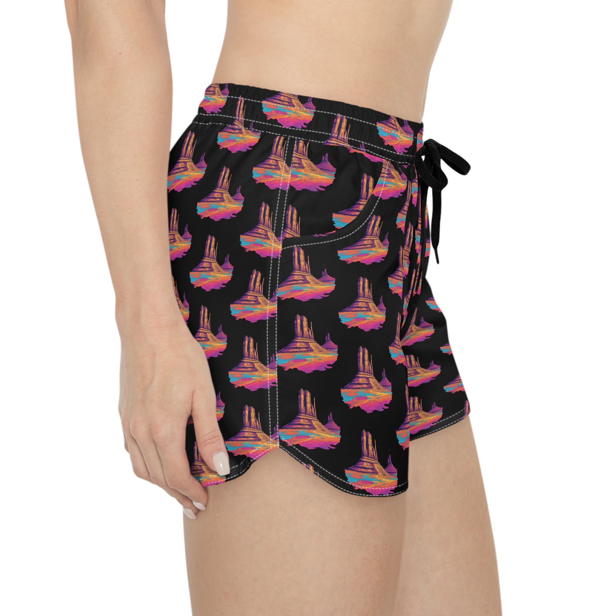 NP: Monument Valley V1 Women's Yoga Pose Casual Shorts