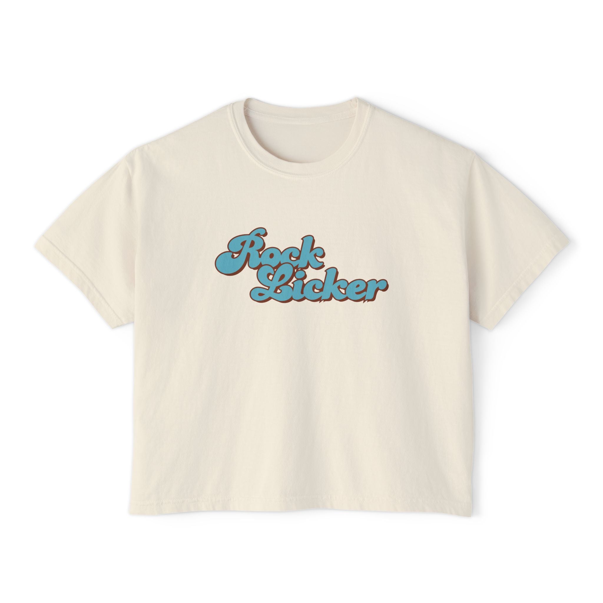 Orchid Women's Geology T-Shirt -  Rock Licker Blue Text