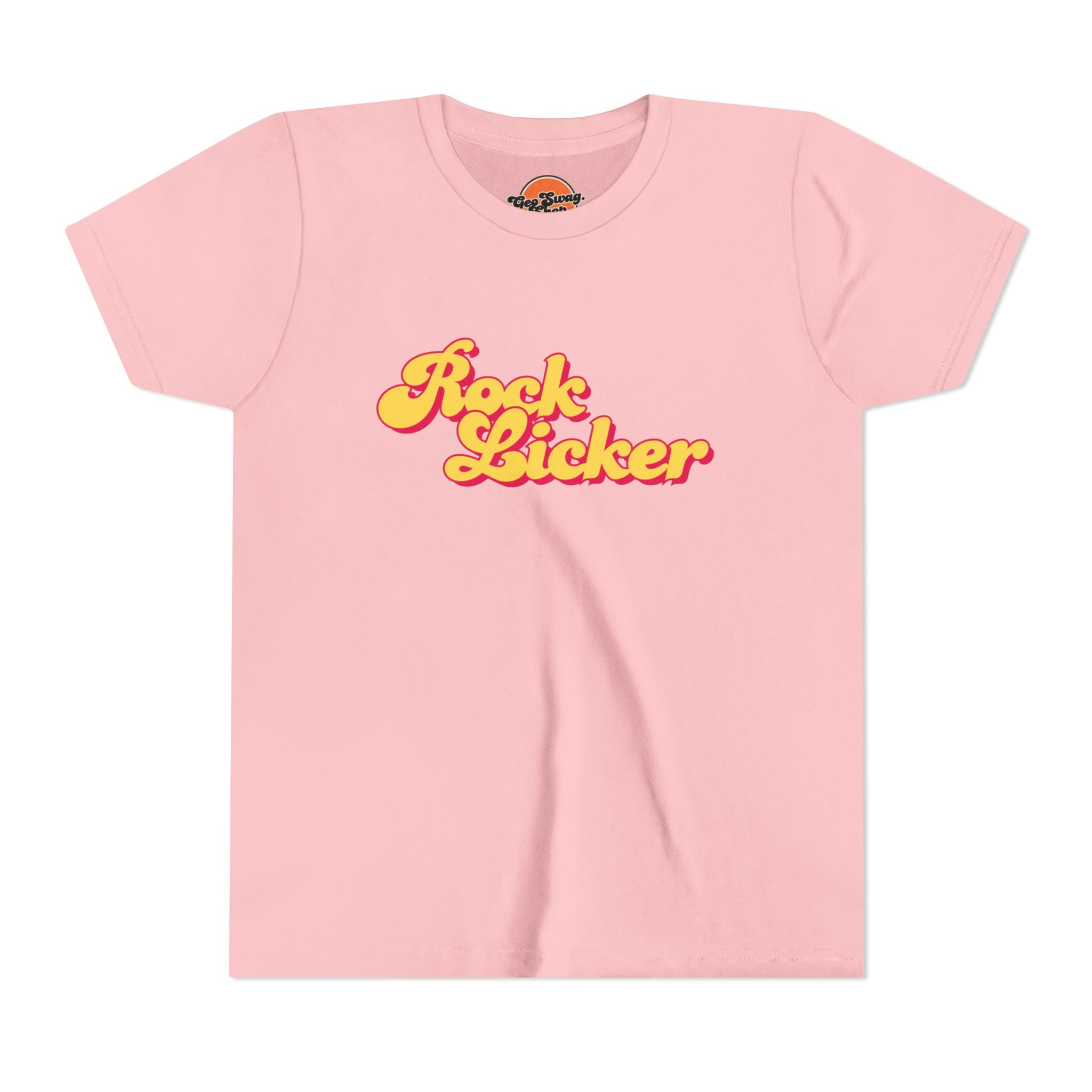Youth Tee: Rock Licker Yellow Text