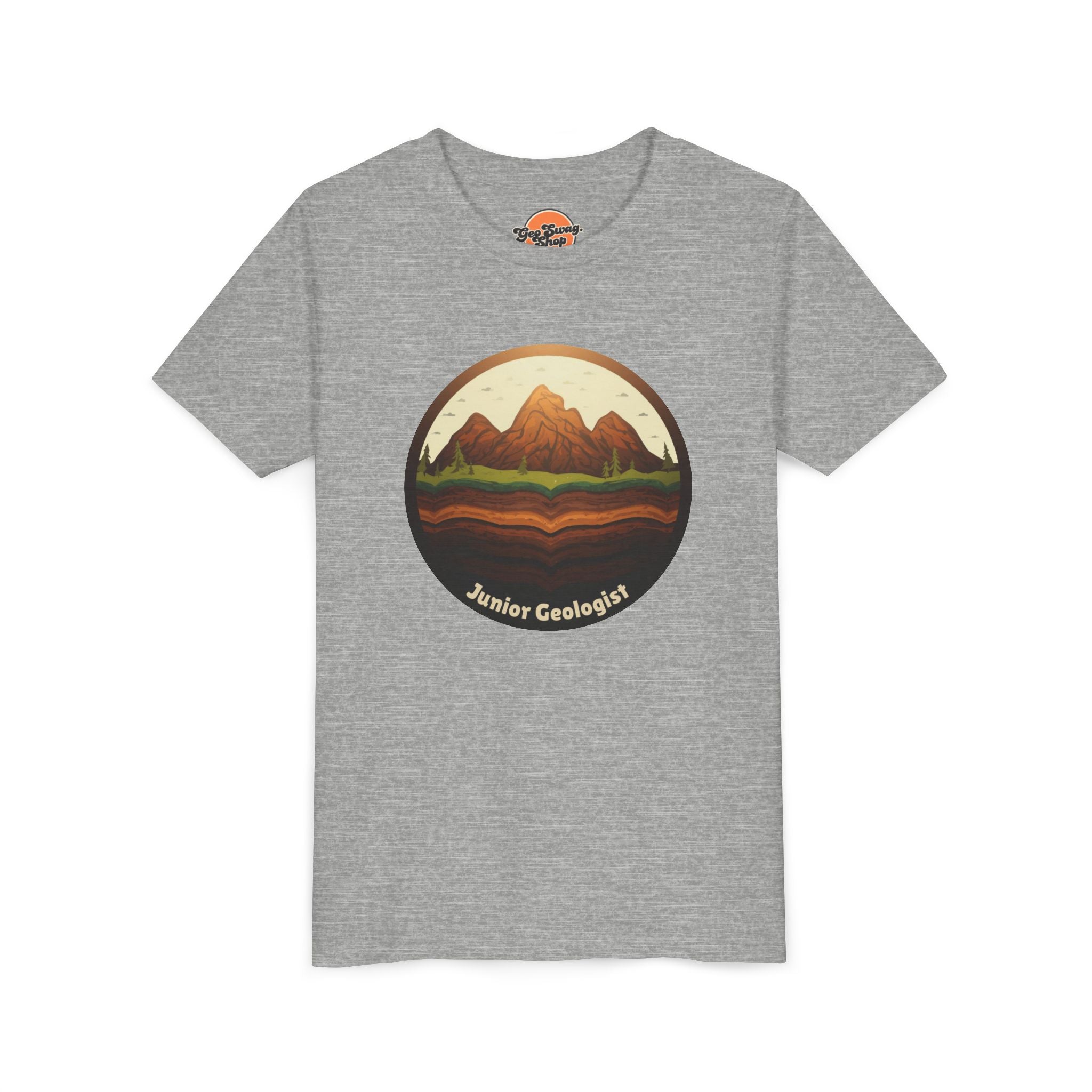 Heather Columbia Blue Toddler Geology T-Shirt: I Love Rocks