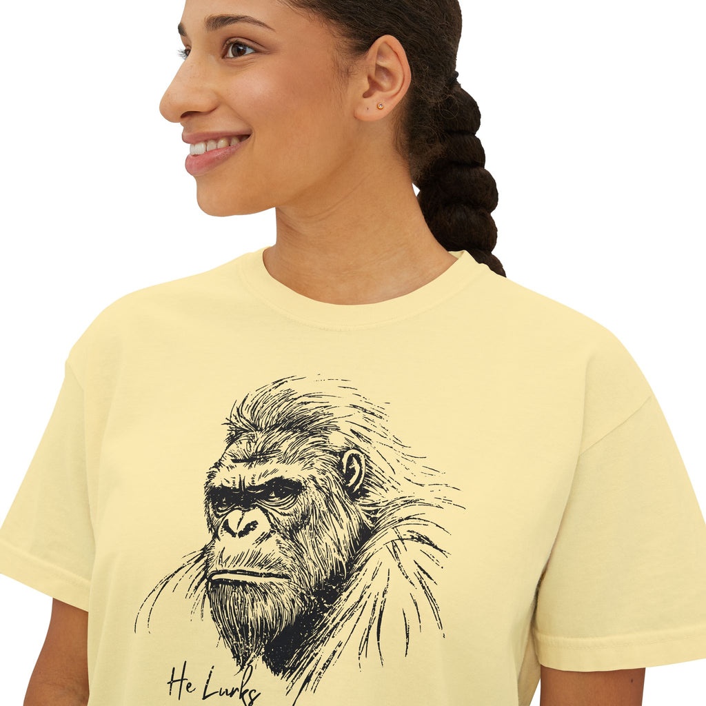 Box Tee: Bigfoot - He Lurks