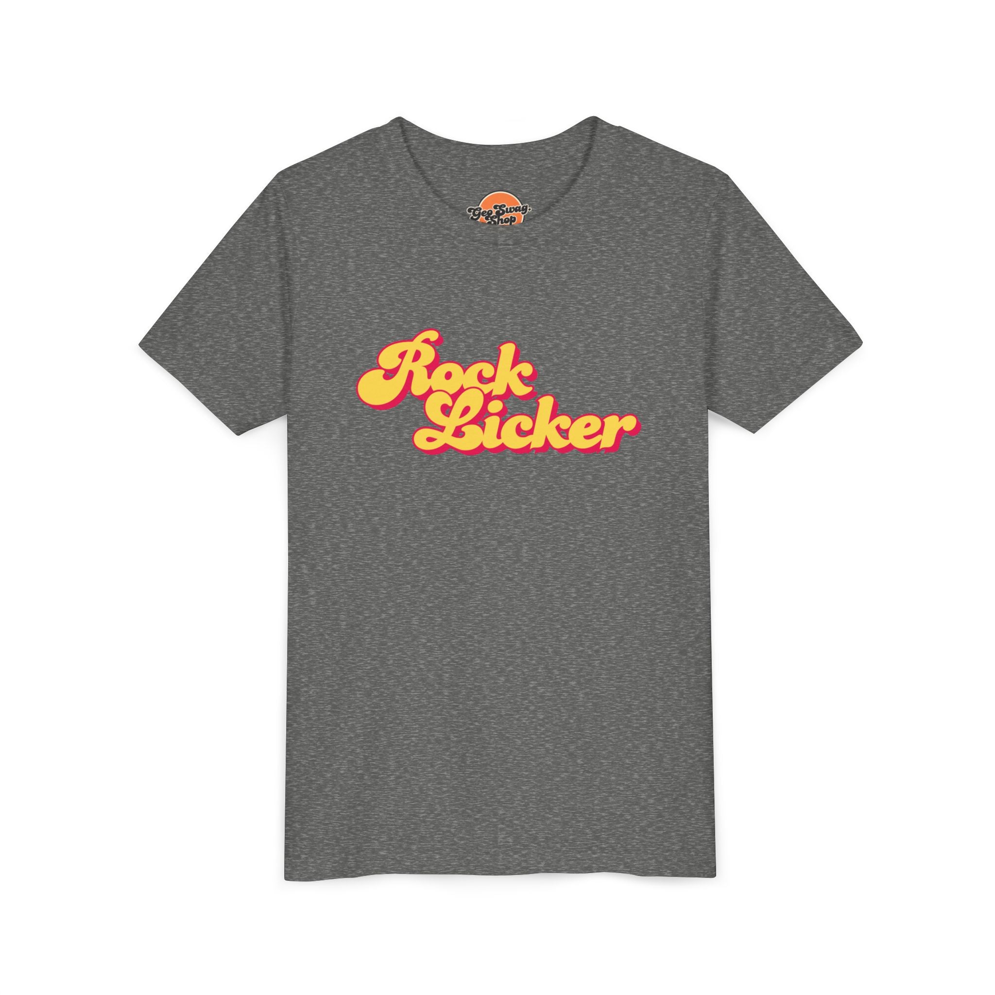 Pink Toddler Geology T-Shirt: Lil Rock Licker Multicolored Text