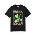 True Navy Funny Geology T-Shirt: Bigfoot - Break Rocks