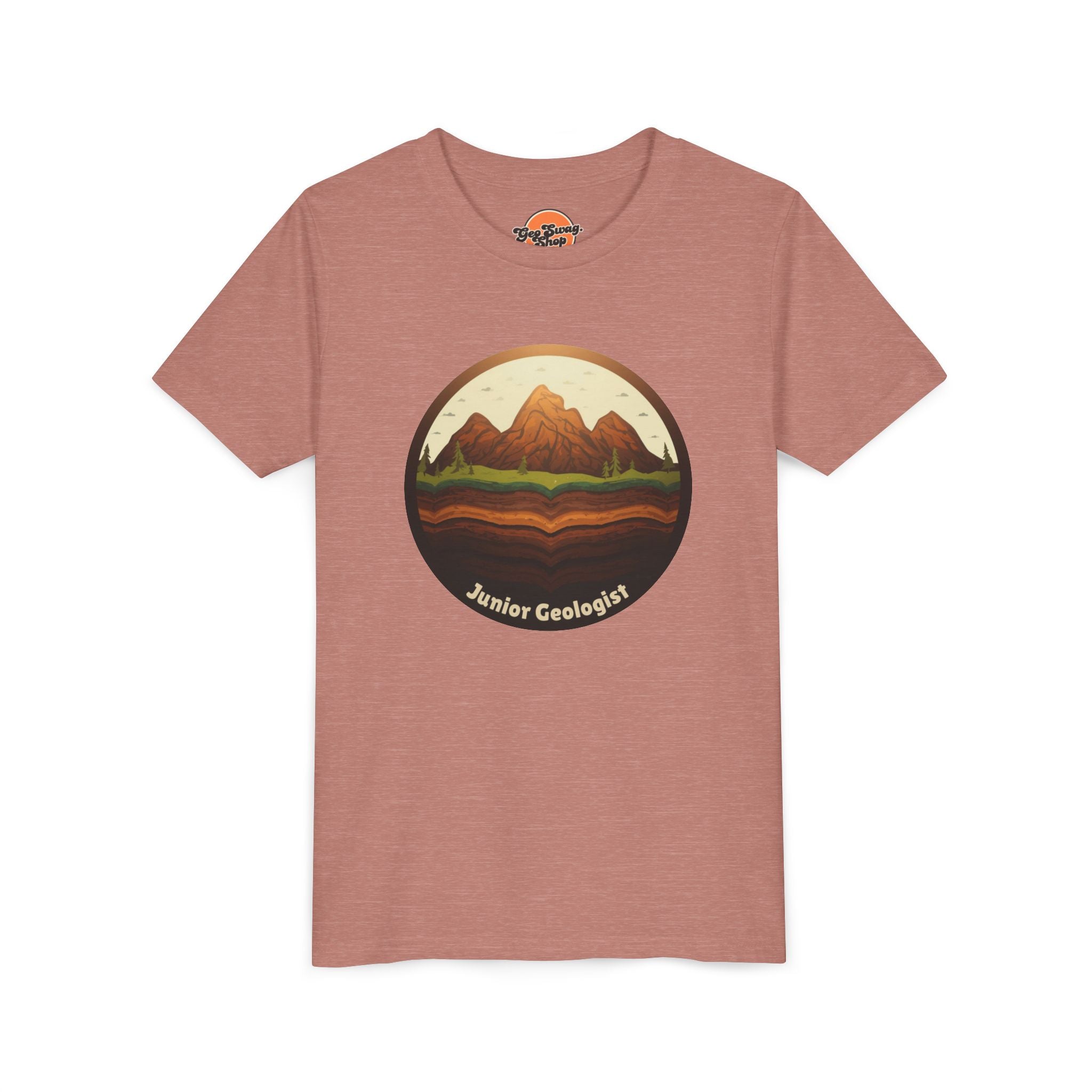 Pink Toddler Geology T-Shirt: I Love Rocks