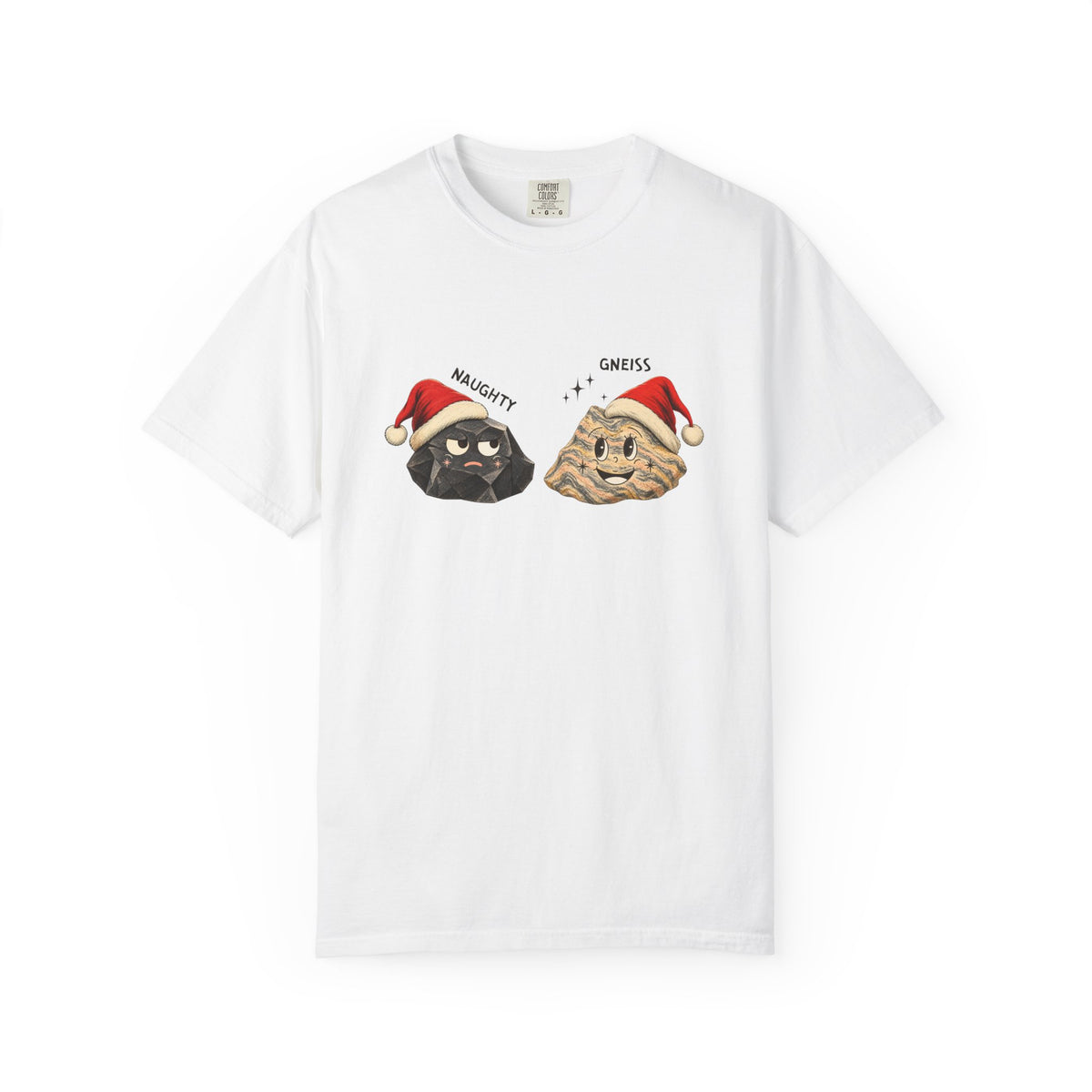 Geology Holiday T-Shirt: Naughty or Gneiss
