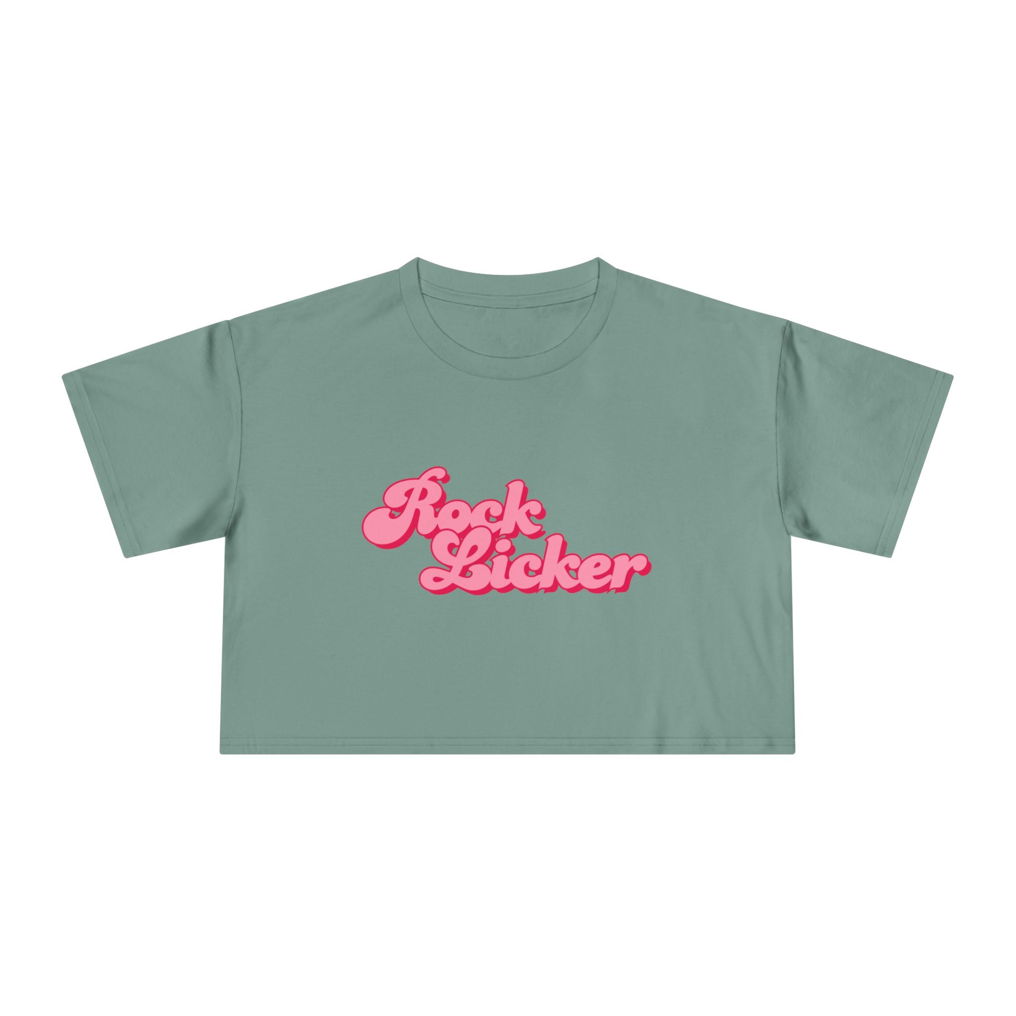 Navy Women's Geology T-Shirt -  Rock Licker Pink Text