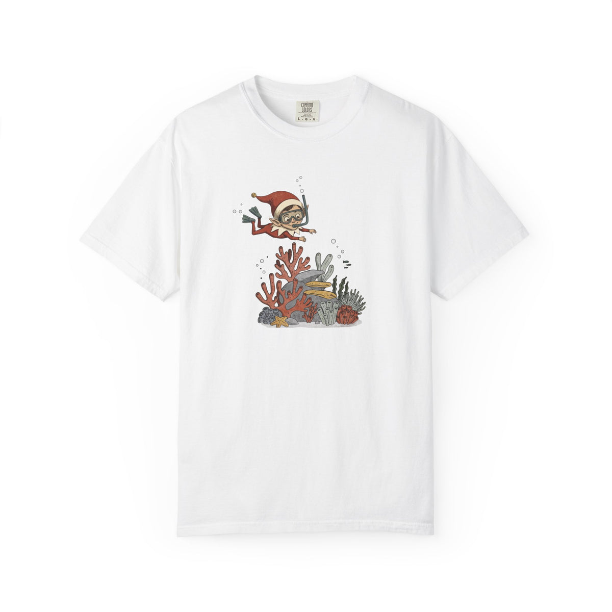 Geology Holiday T-Shirt: Elf on a Carbonate Shelf