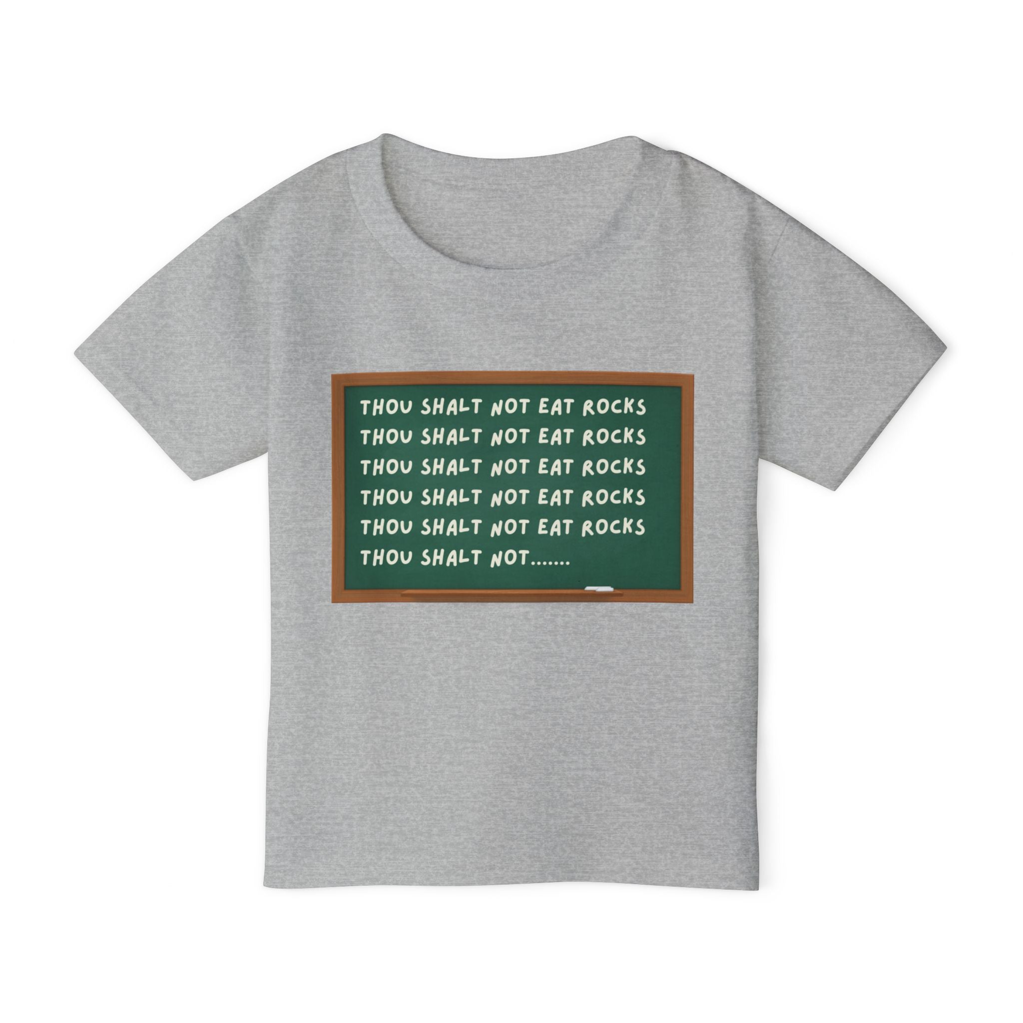 Toddler Tee: Thou Shalt Not Eat Rocks