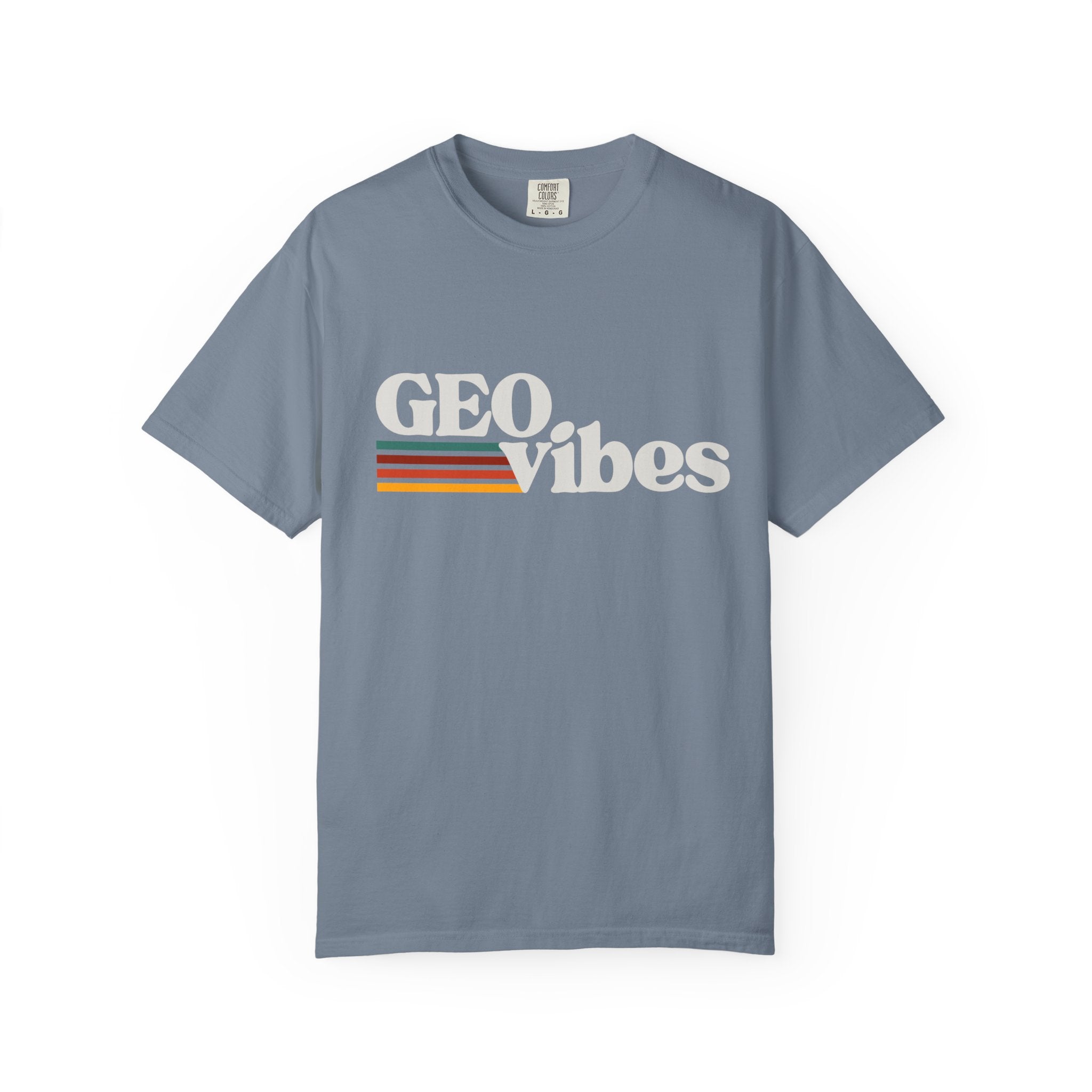 Chambray Funny Geology T-Shirt: Geo Vibes