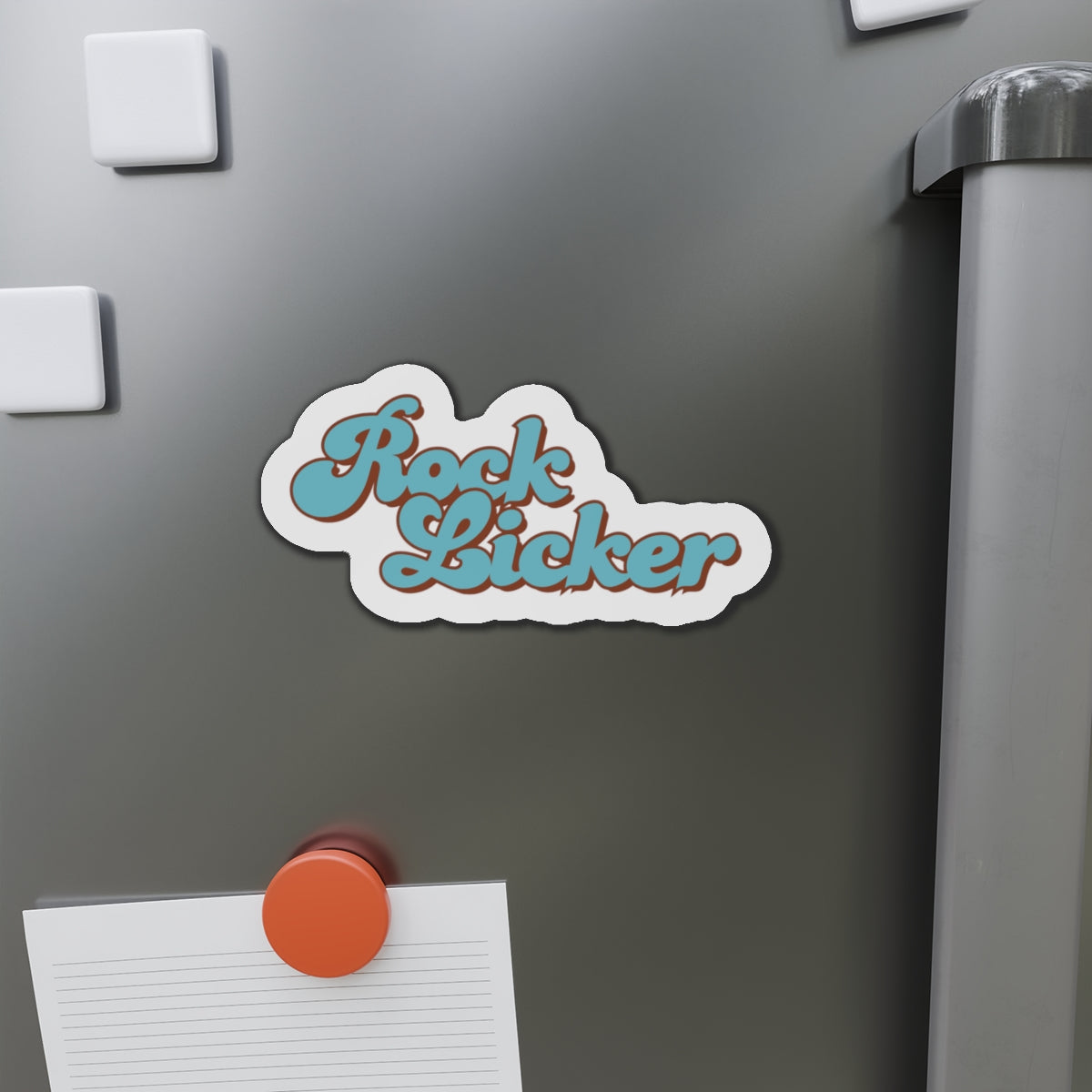 Magnet: Rock Licker Die-Cut Blue