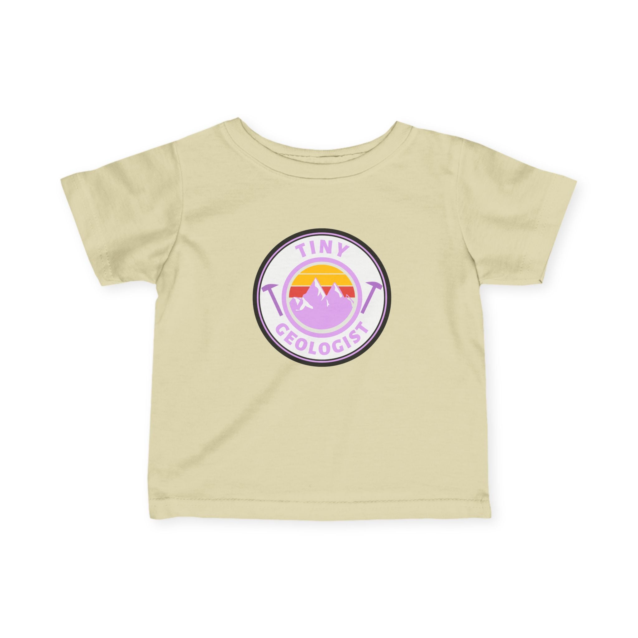 Granite Heather Youth Geology T-Shirt: Rock Licker Blue Text