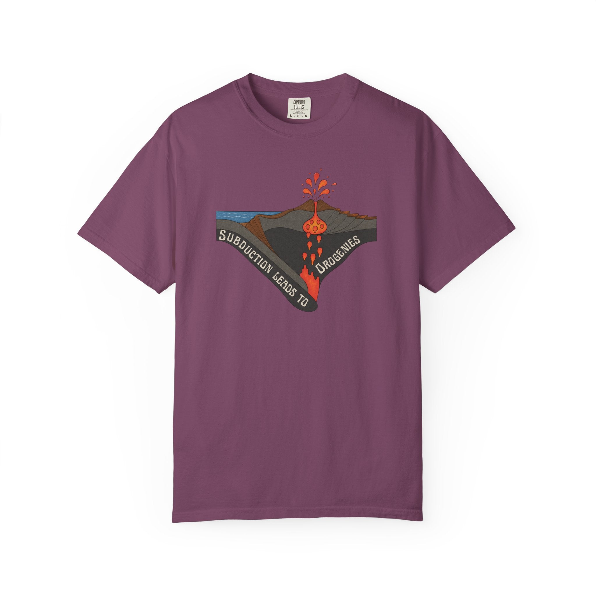 Blue Spruce Funny Geology T-Shirt -  Subduction Leads to Orogenies