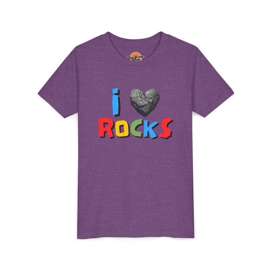 Youth Tee: I Love Rocks